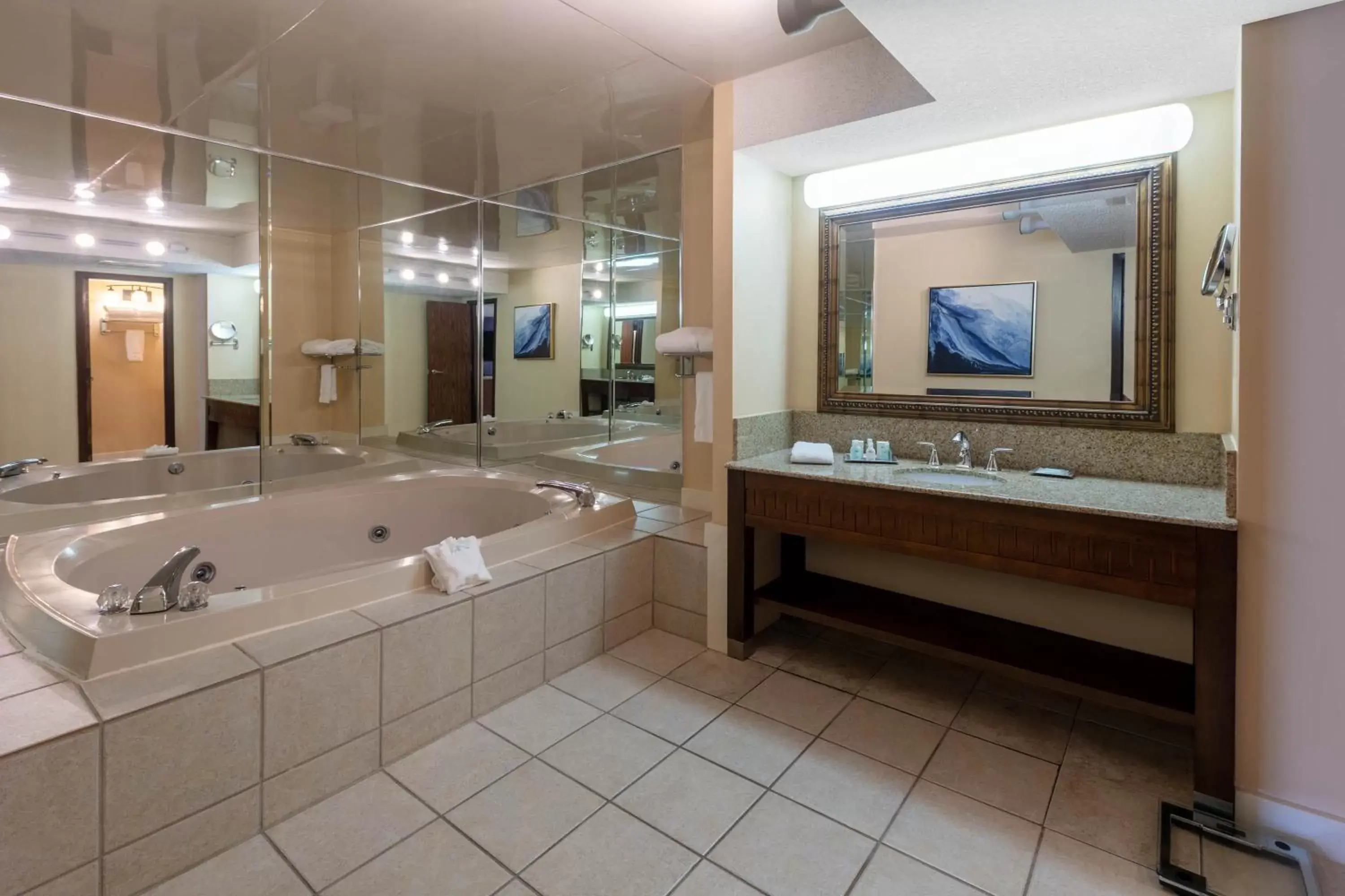 Bathroom in Wyndham Riverfront Hotel