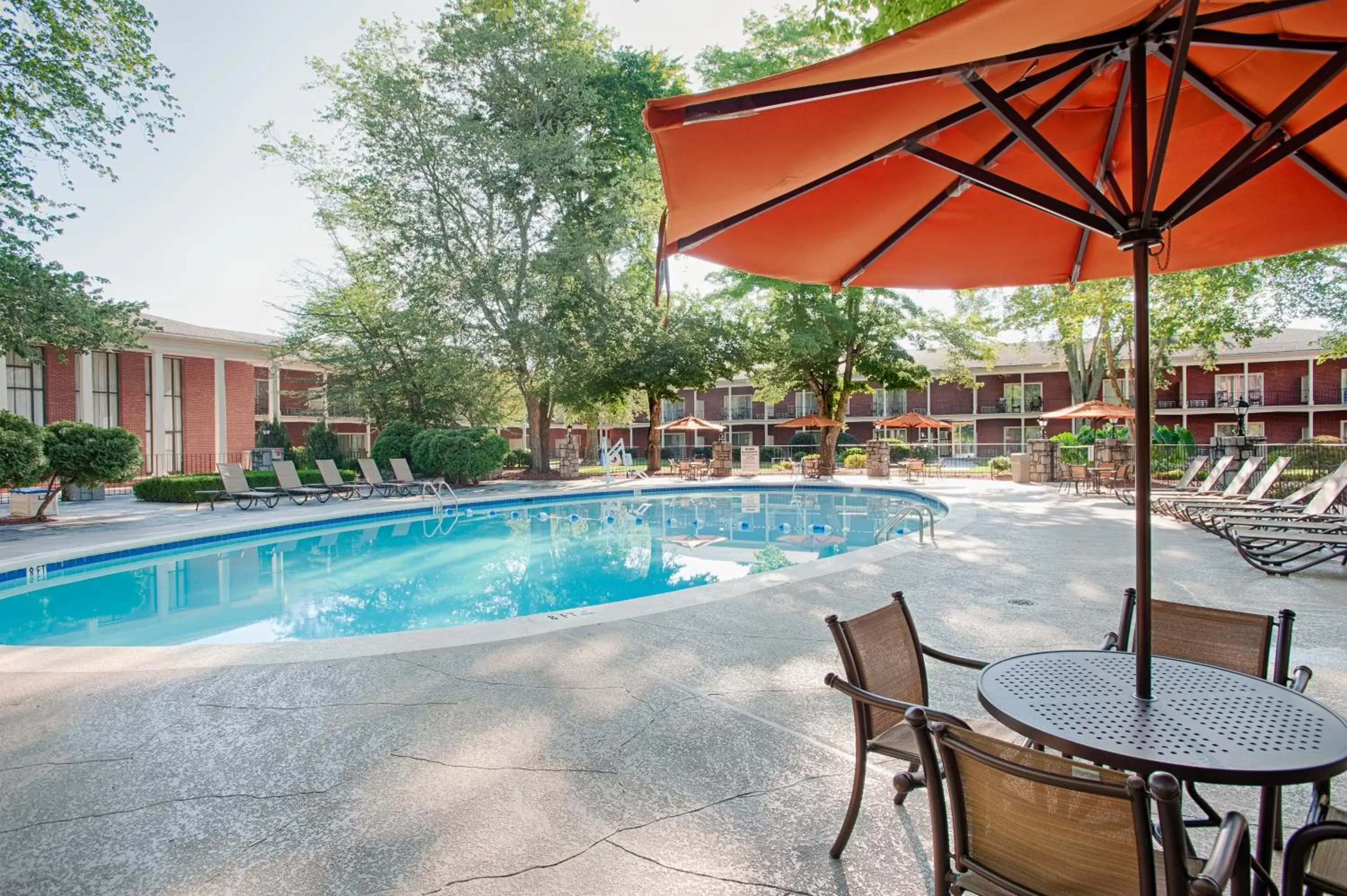 Patio, Swimming Pool in The Inn at Stone Mountain Park