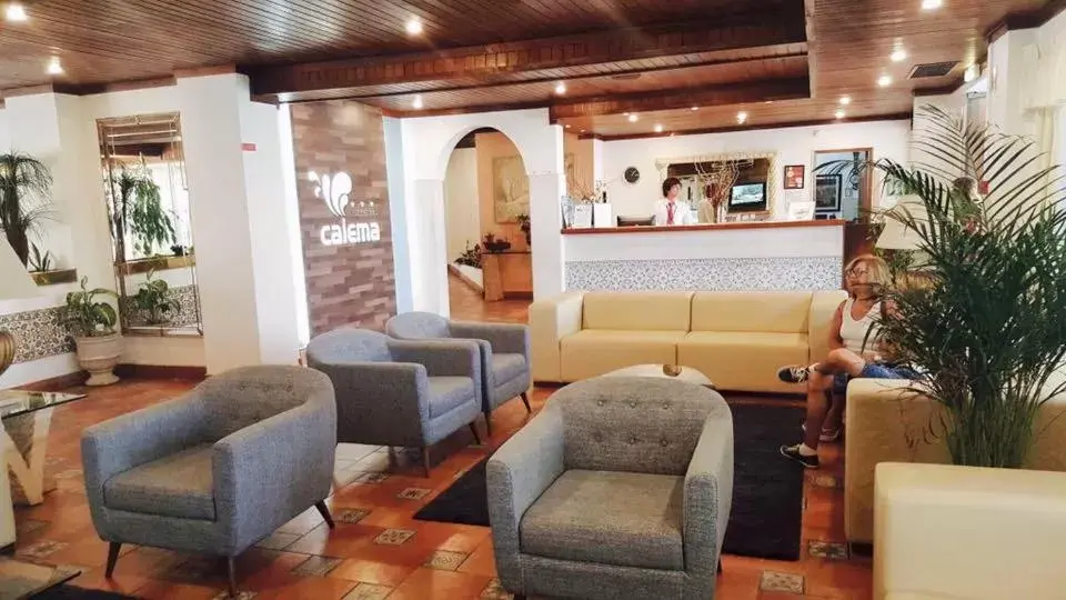 Lobby or reception, Lounge/Bar in Aparthotel Calema Avenida Jardim