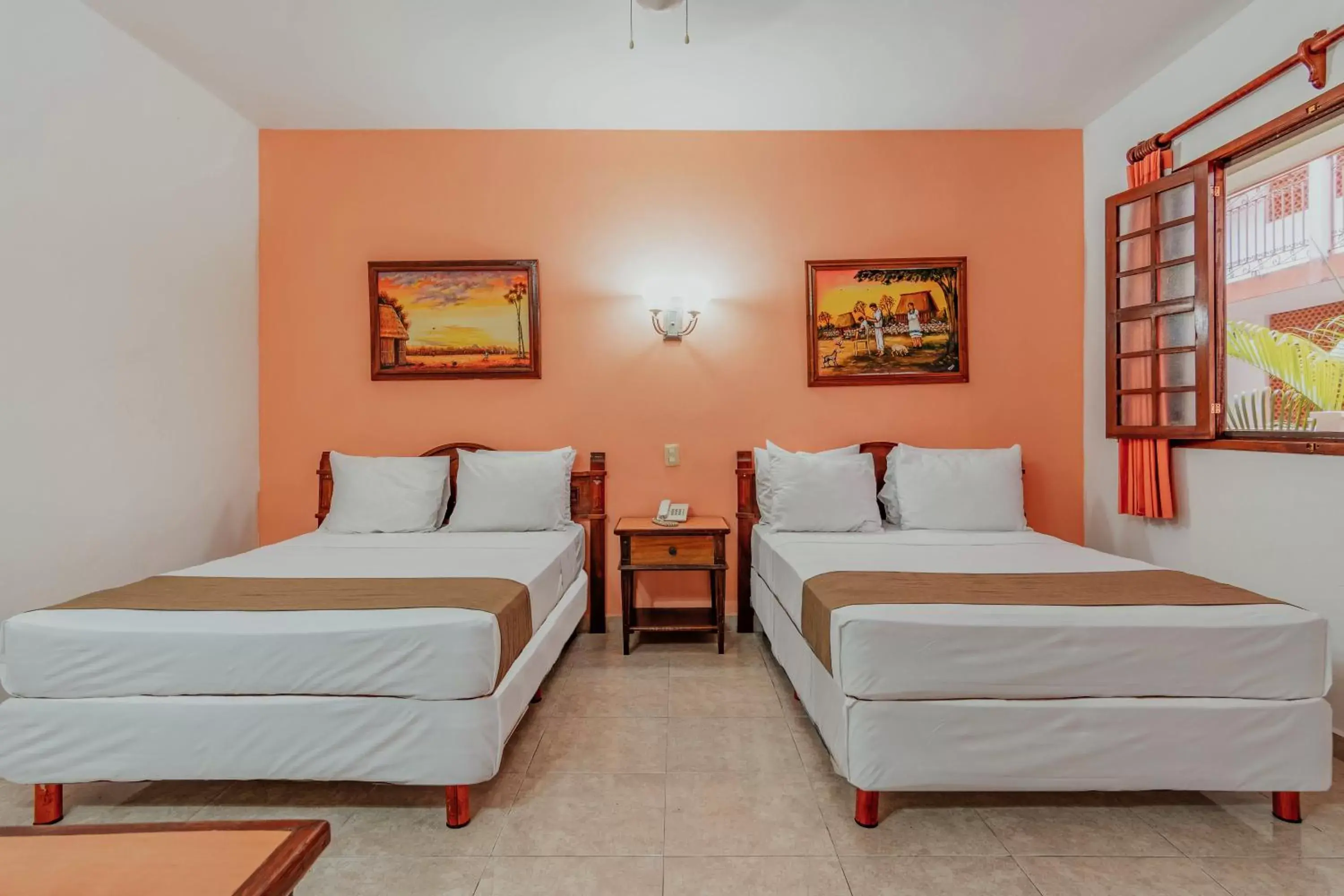 Bedroom, Bed in Hotel Santa María Mérida