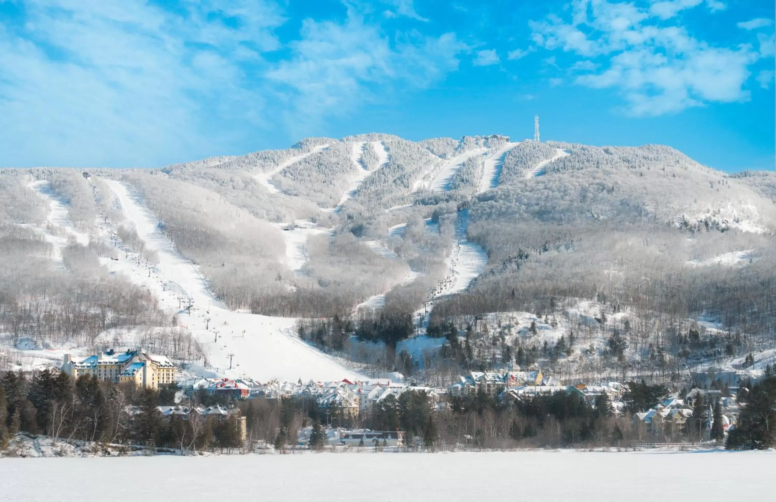 Property building, Winter in Fairmont Tremblant