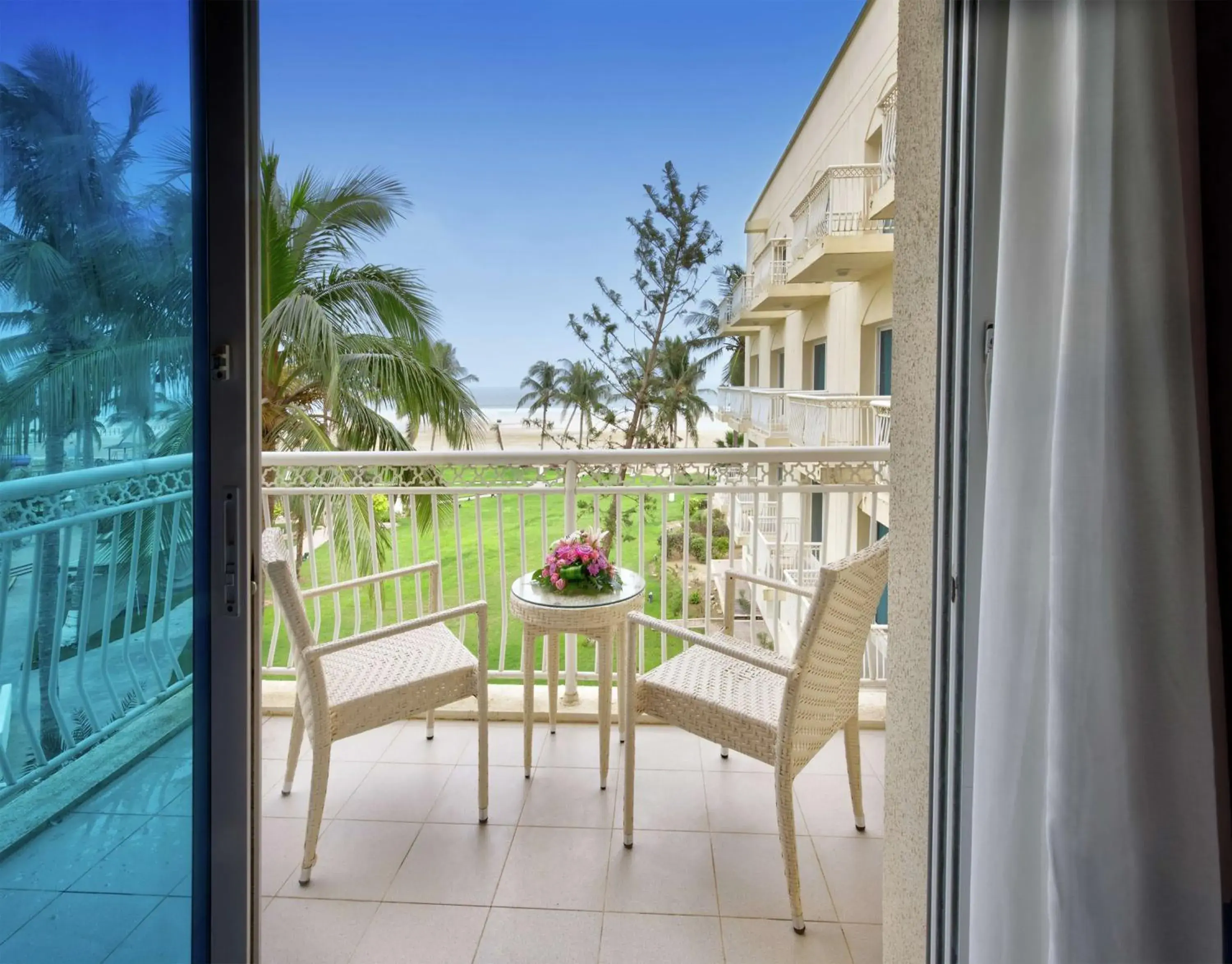 View (from property/room), Balcony/Terrace in Hilton Salalah Resort