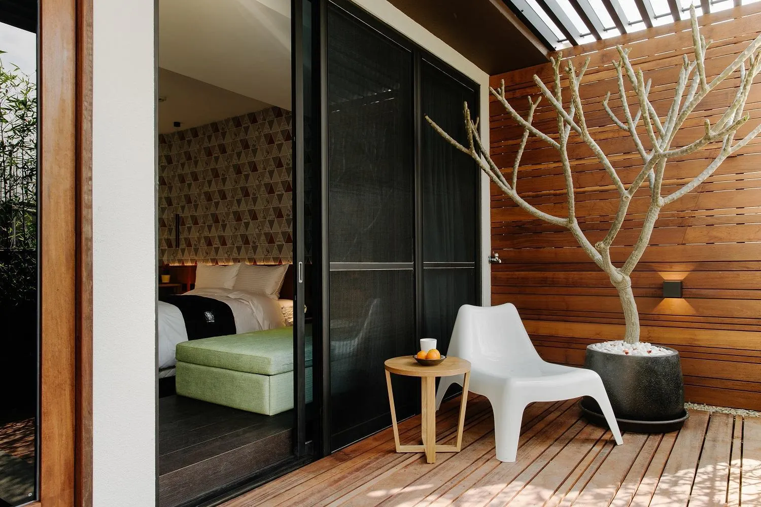 Patio in CHECK inn Taichung Zhongshan