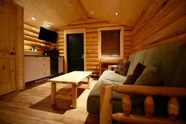 Seating Area in Port Hardy Cabins