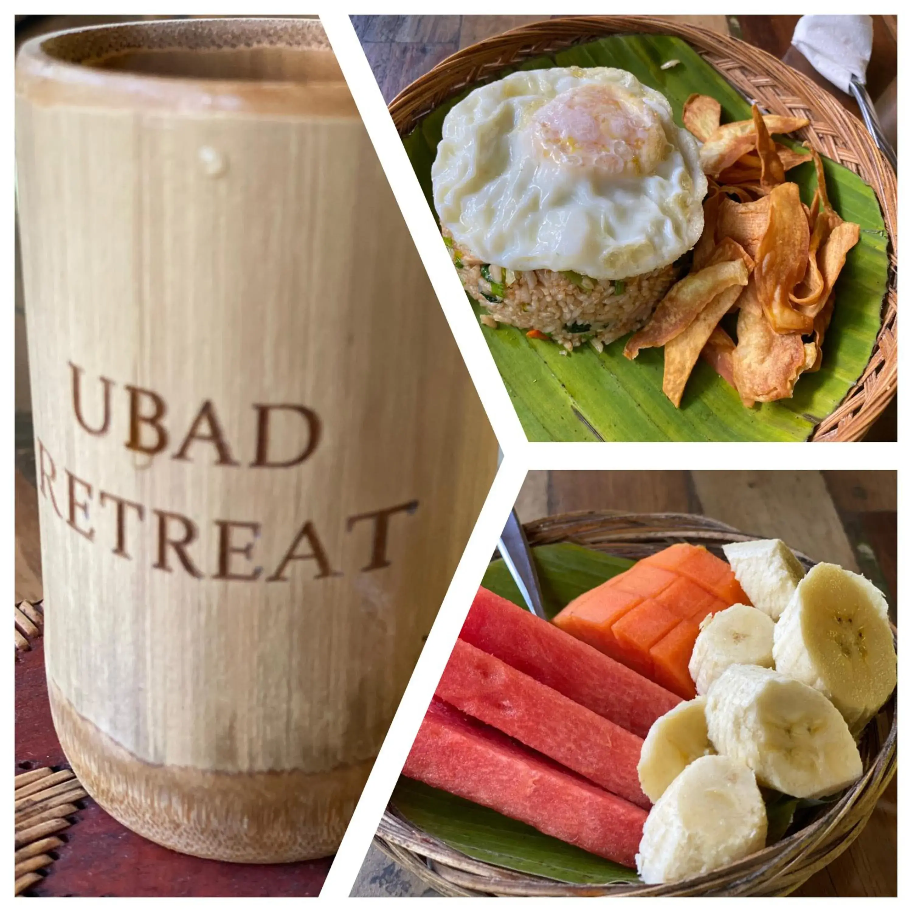 Food and drinks in Ubad Retreat Food and drinks in Ubad Retreat