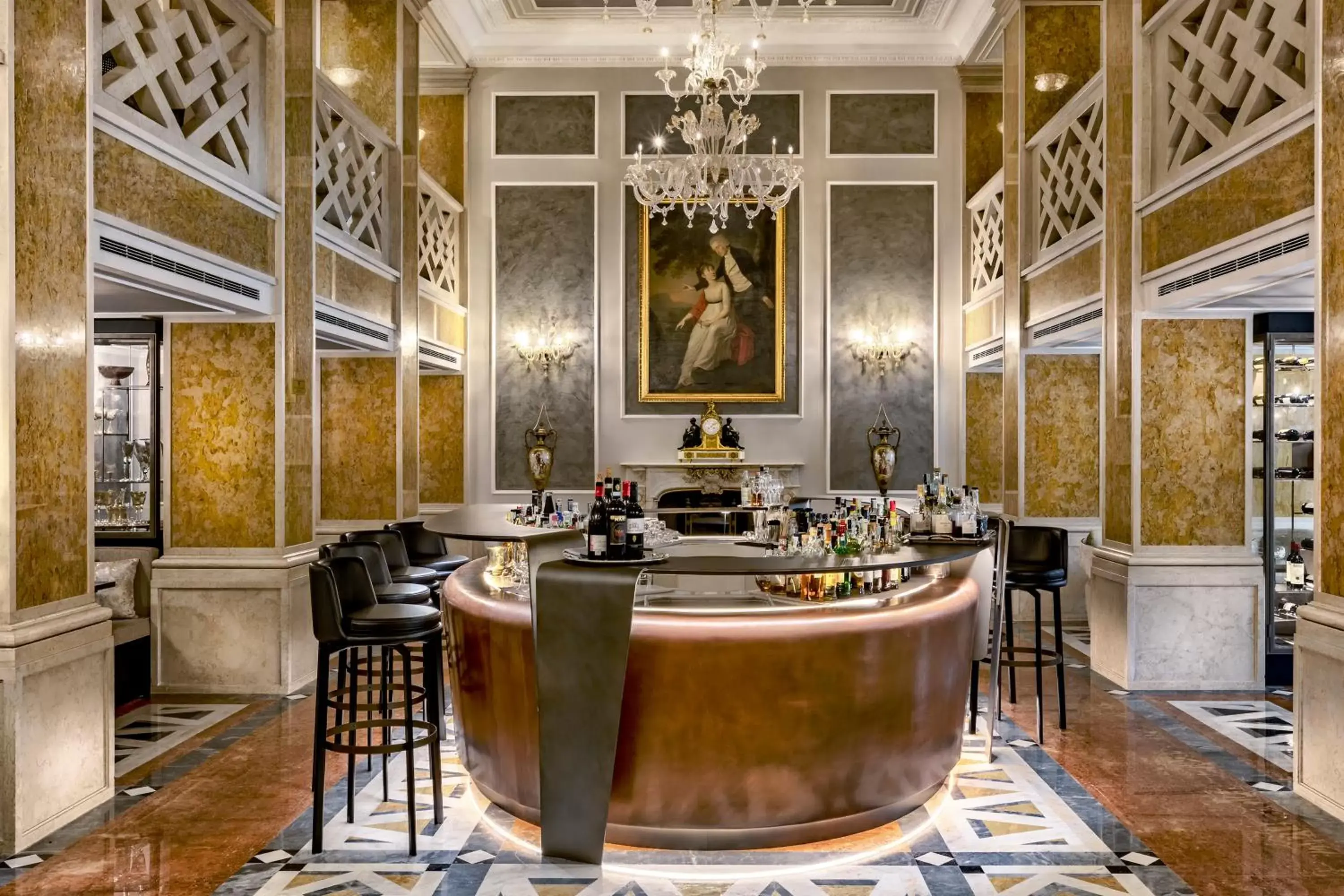 Lounge or bar, Restaurant/Places to Eat in Baglioni Hotel Luna - The Leading Hotels of the World