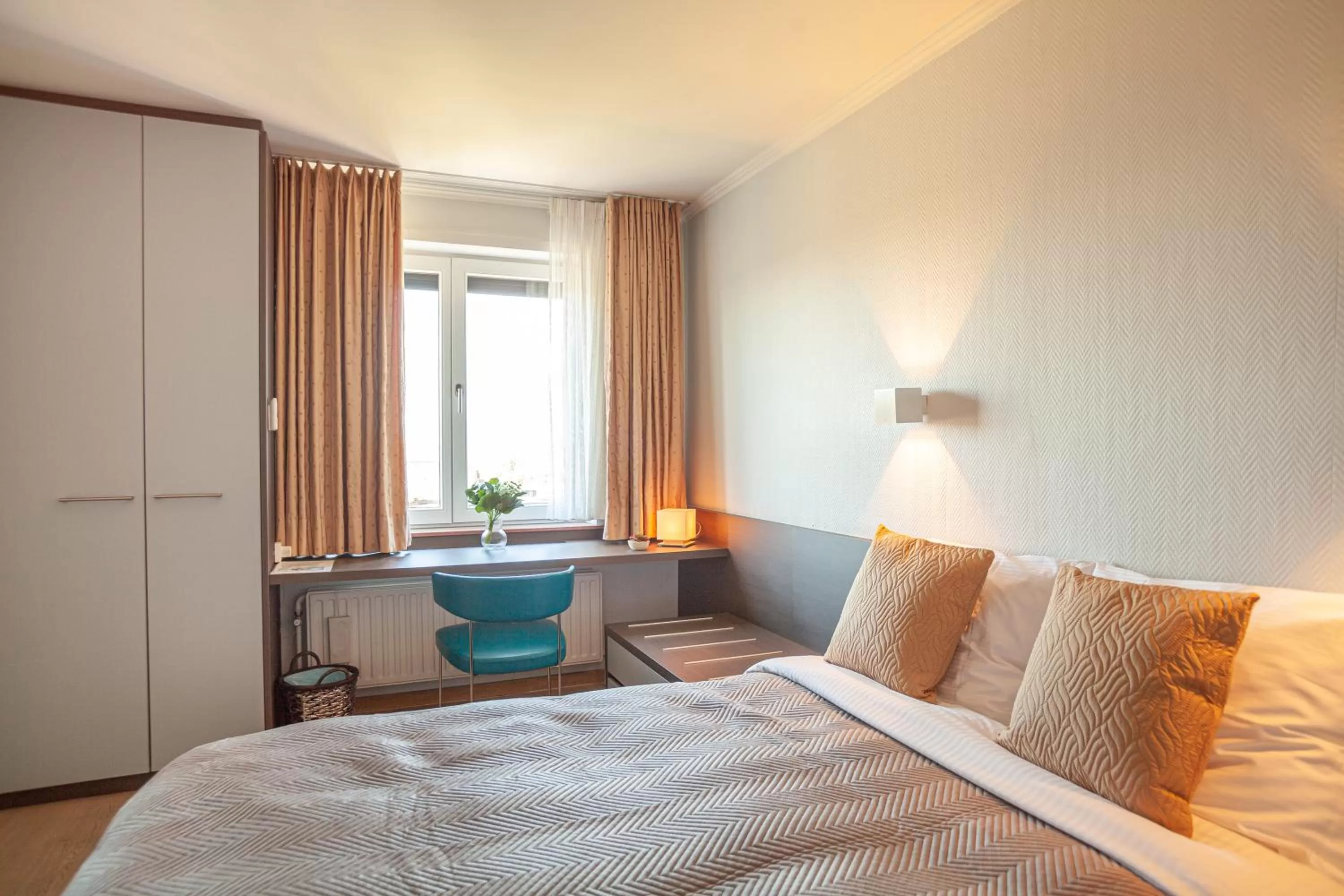 Bed in Hotel Monaco Zeebrugge Beach by Rikas Hotels