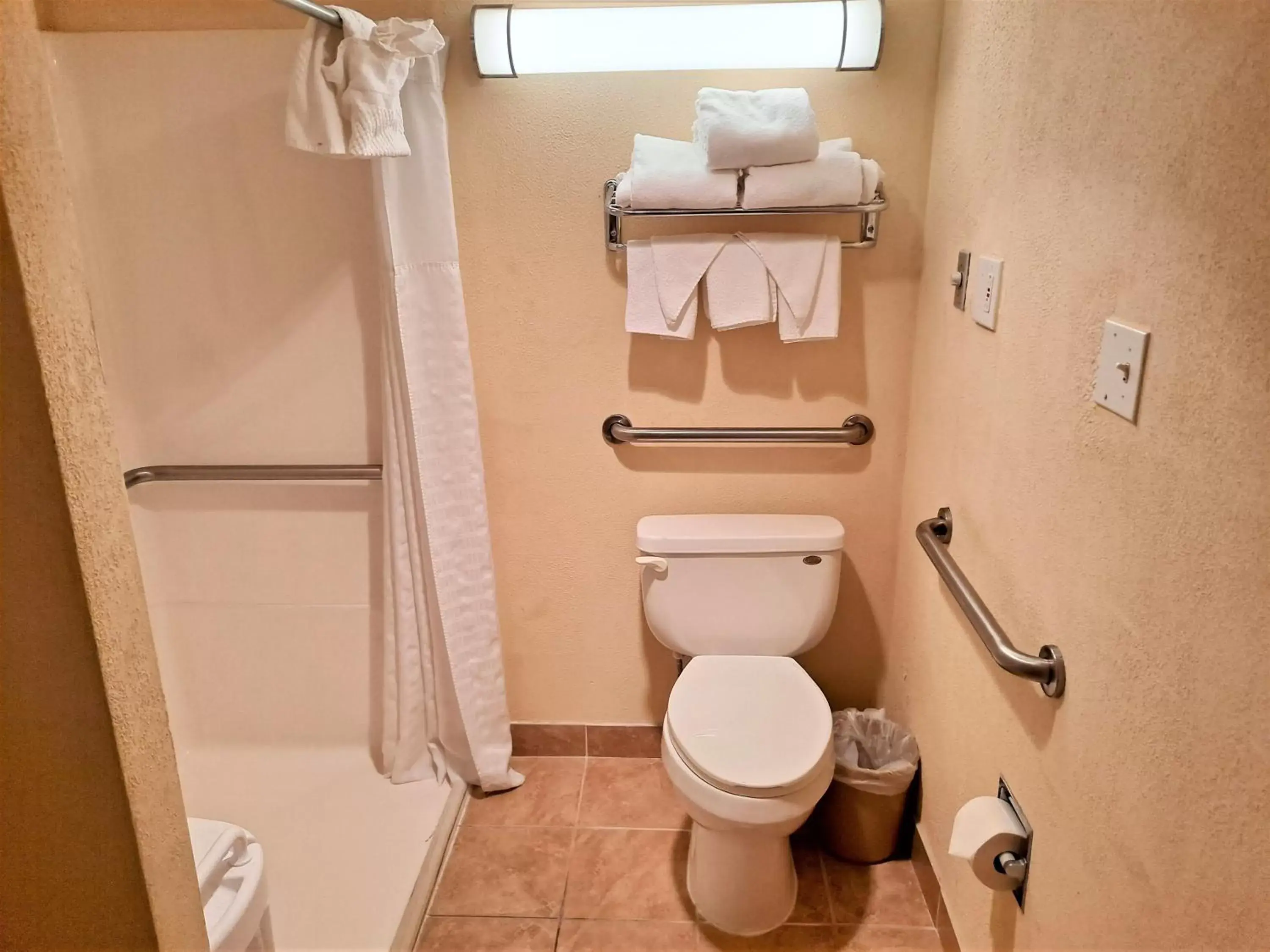 Toilet, Bathroom in Studio 6 Suites Catonsville MD Baltimore West