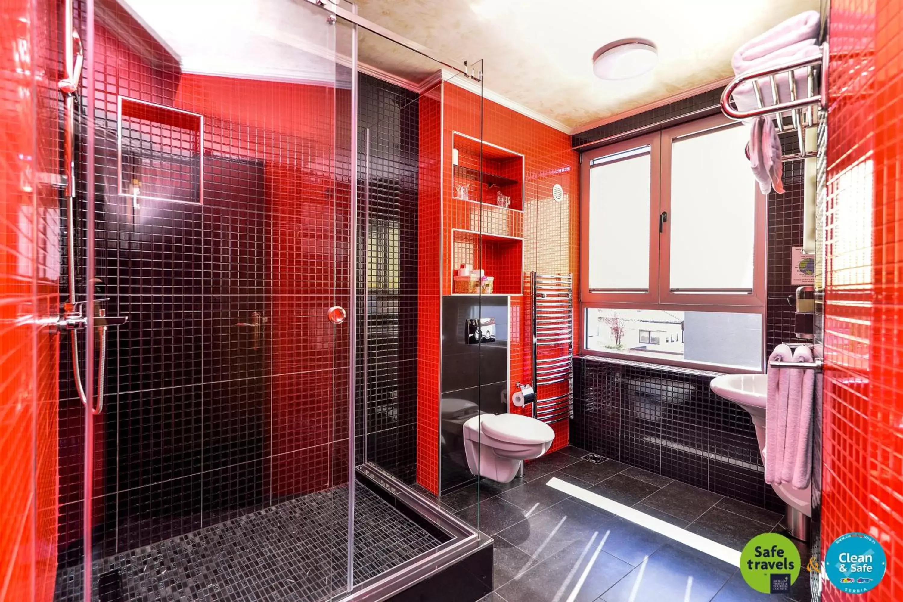 Bathroom in Prezident Hotel Bathroom in Prezident Hotel