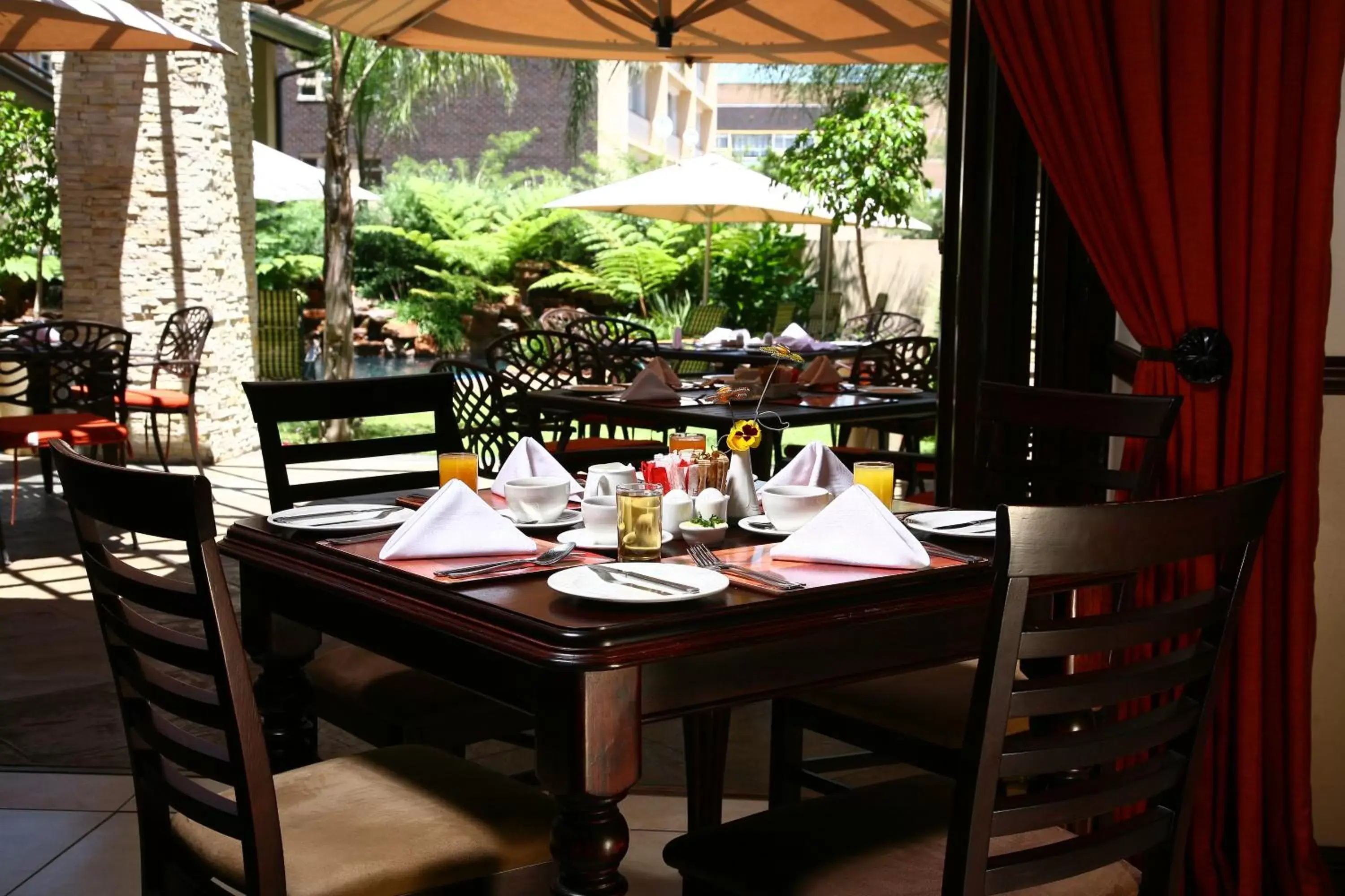 Balcony/Terrace, Restaurant/Places to Eat in Premier Hotel Pretoria