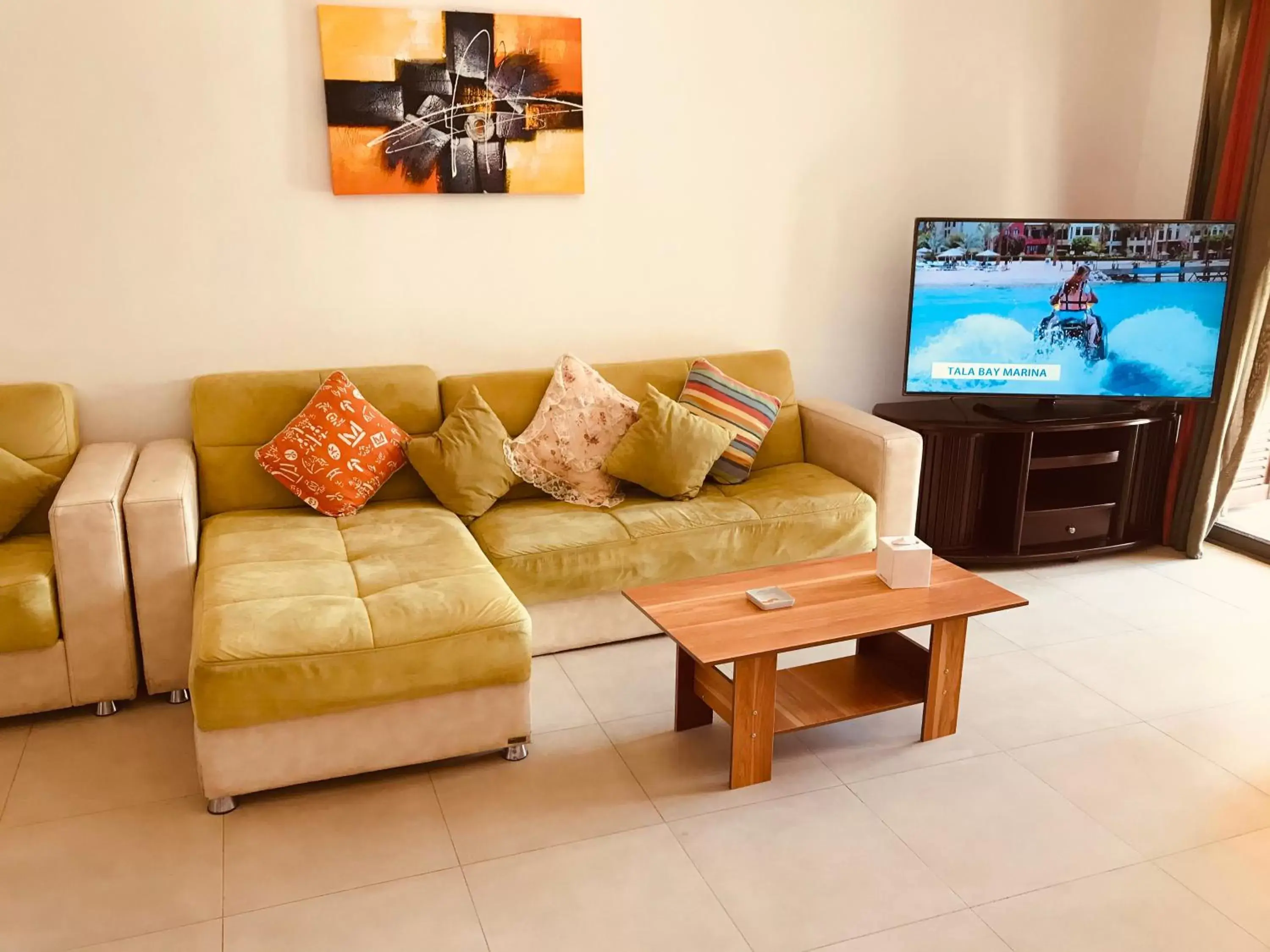 TV and multimedia, Seating Area in Tala Bay Residence