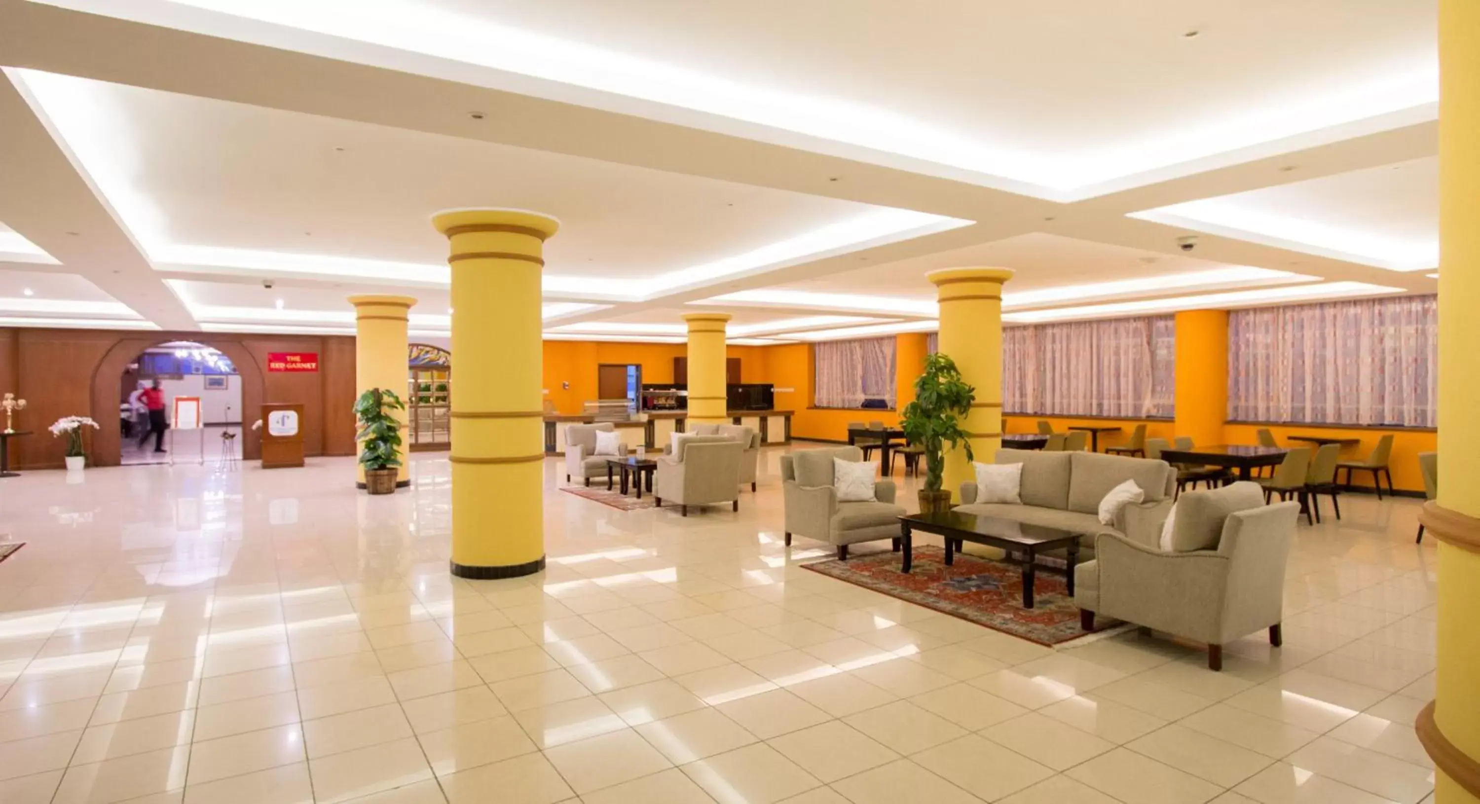 Communal lounge/ TV room, Lobby/Reception in The Panari Hotel