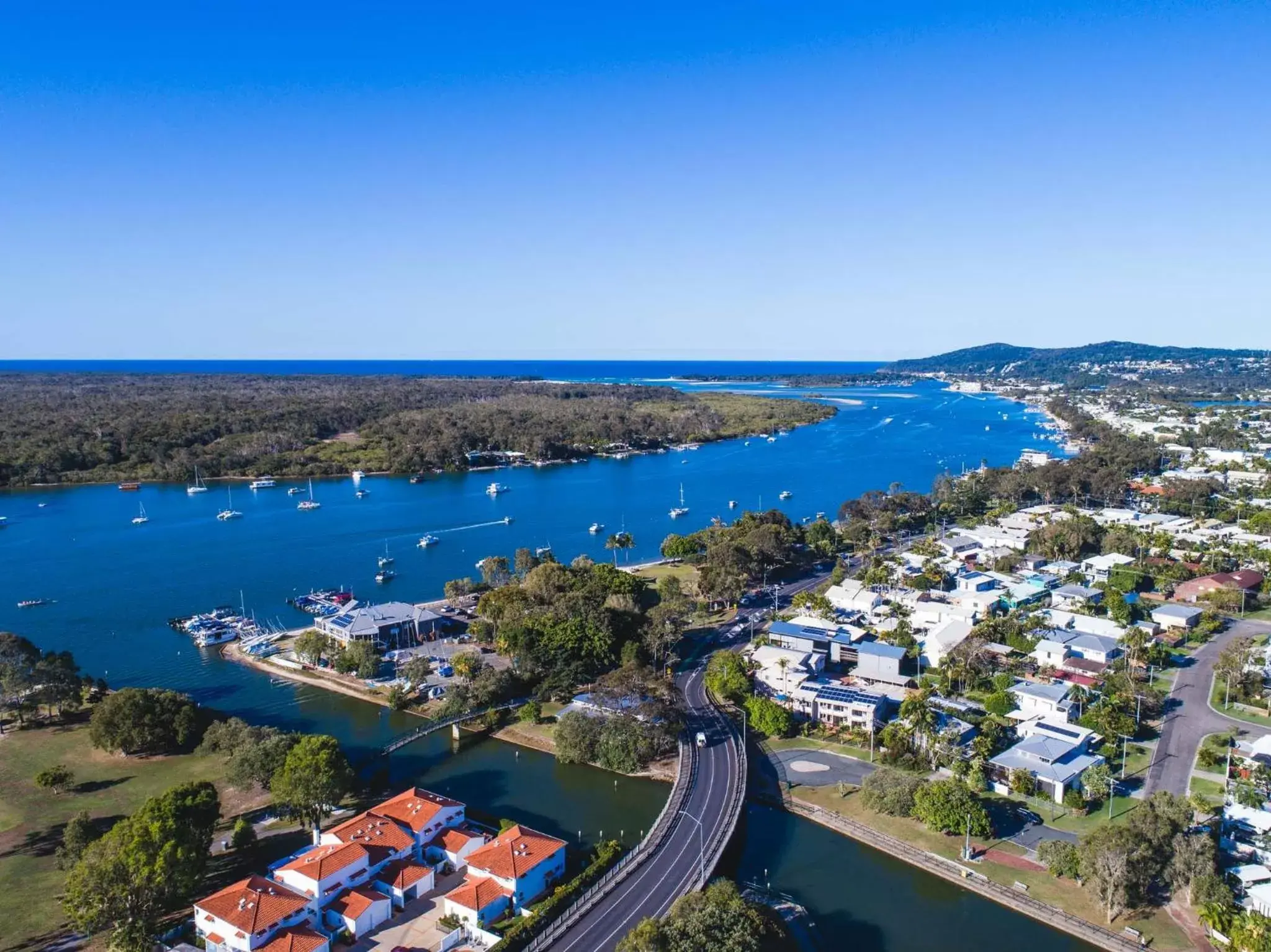 View (from property/room), Bird's-eye View in Noosa Sun Motel