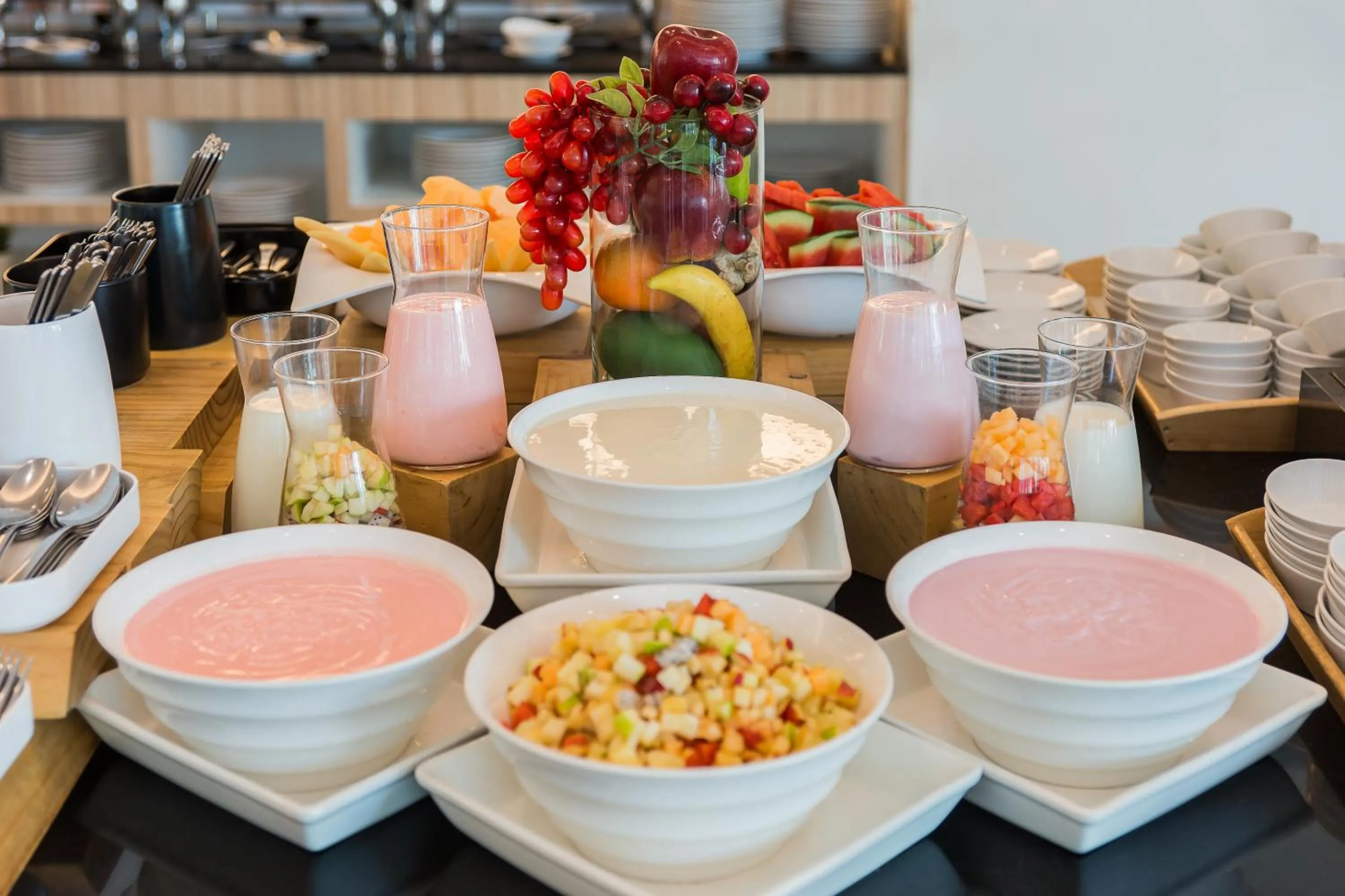 Buffet breakfast in J Inspired Hotel Pattaya