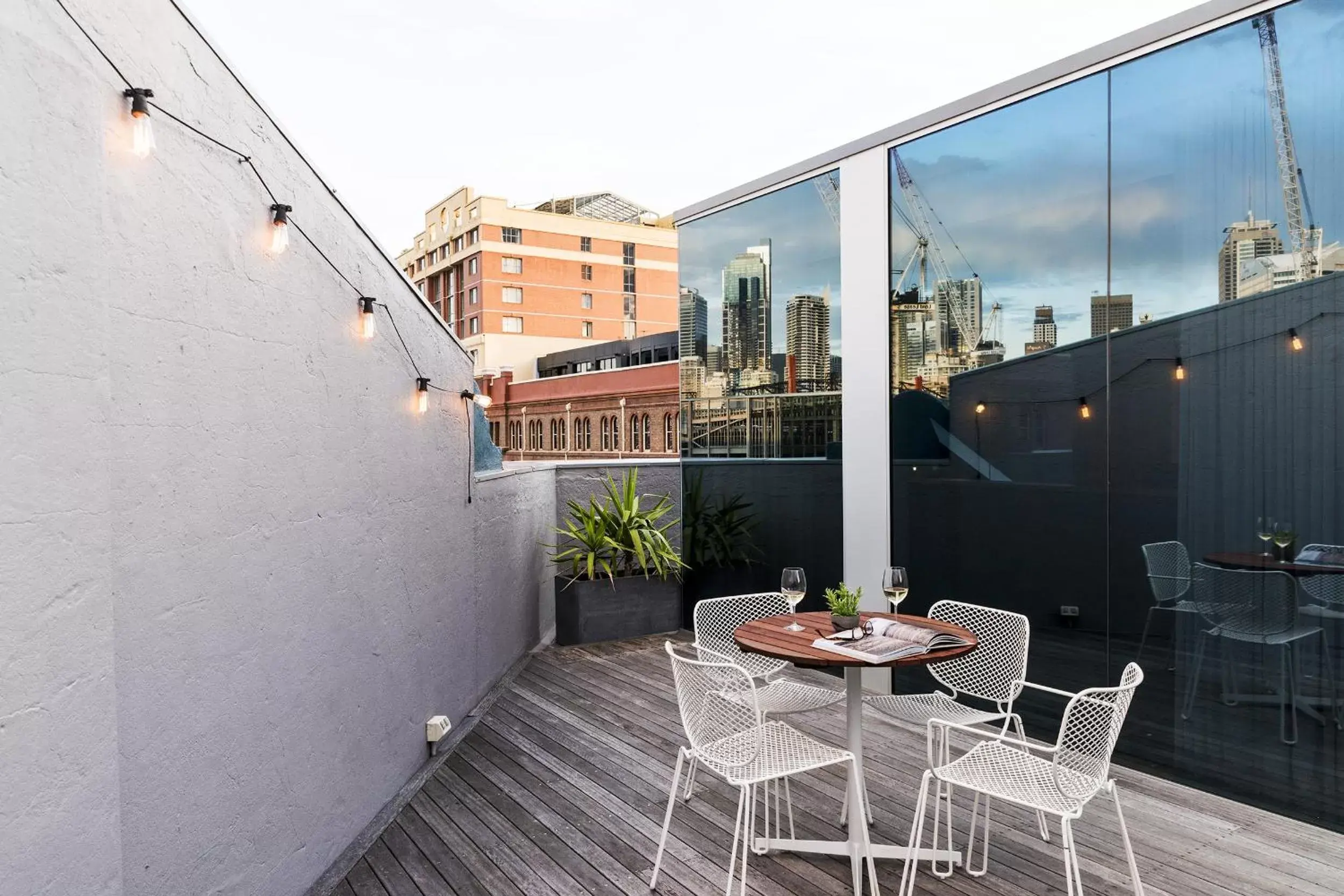 Balcony/Terrace in The Woolstore 1888 by Ovolo