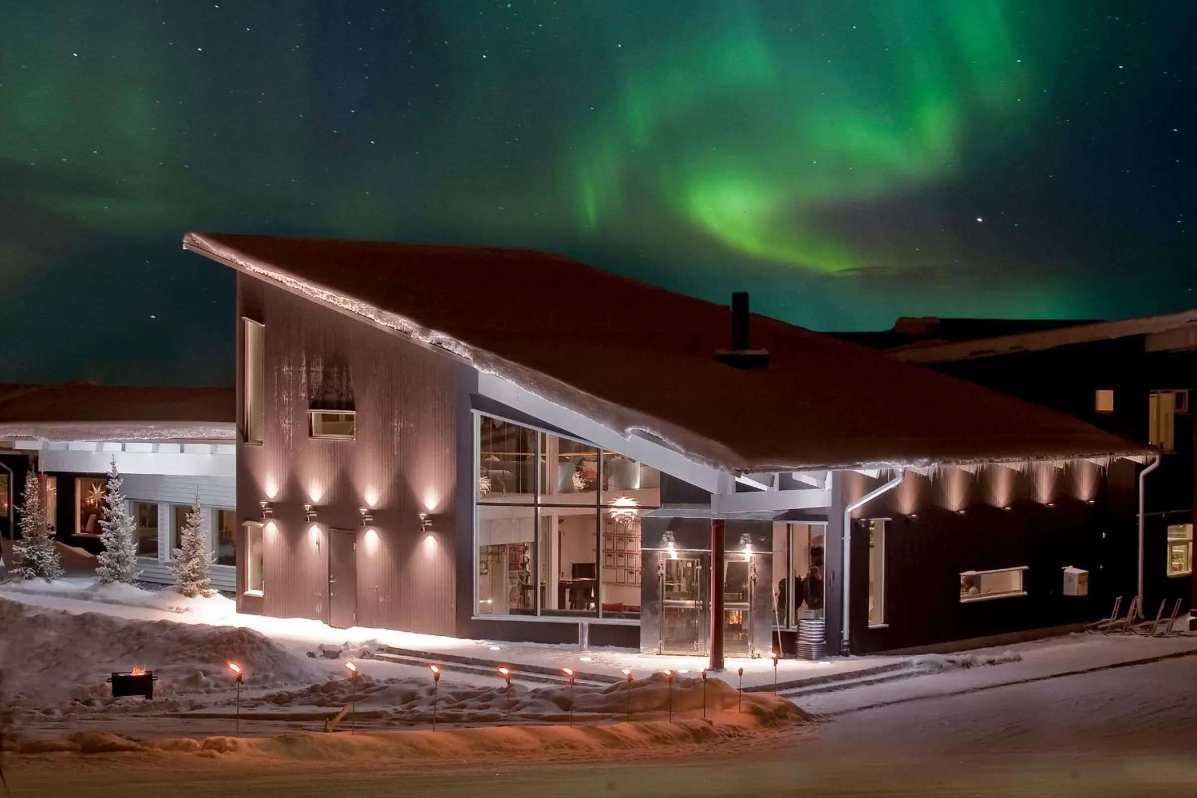 Facade/entrance, Winter in Camp Ripan