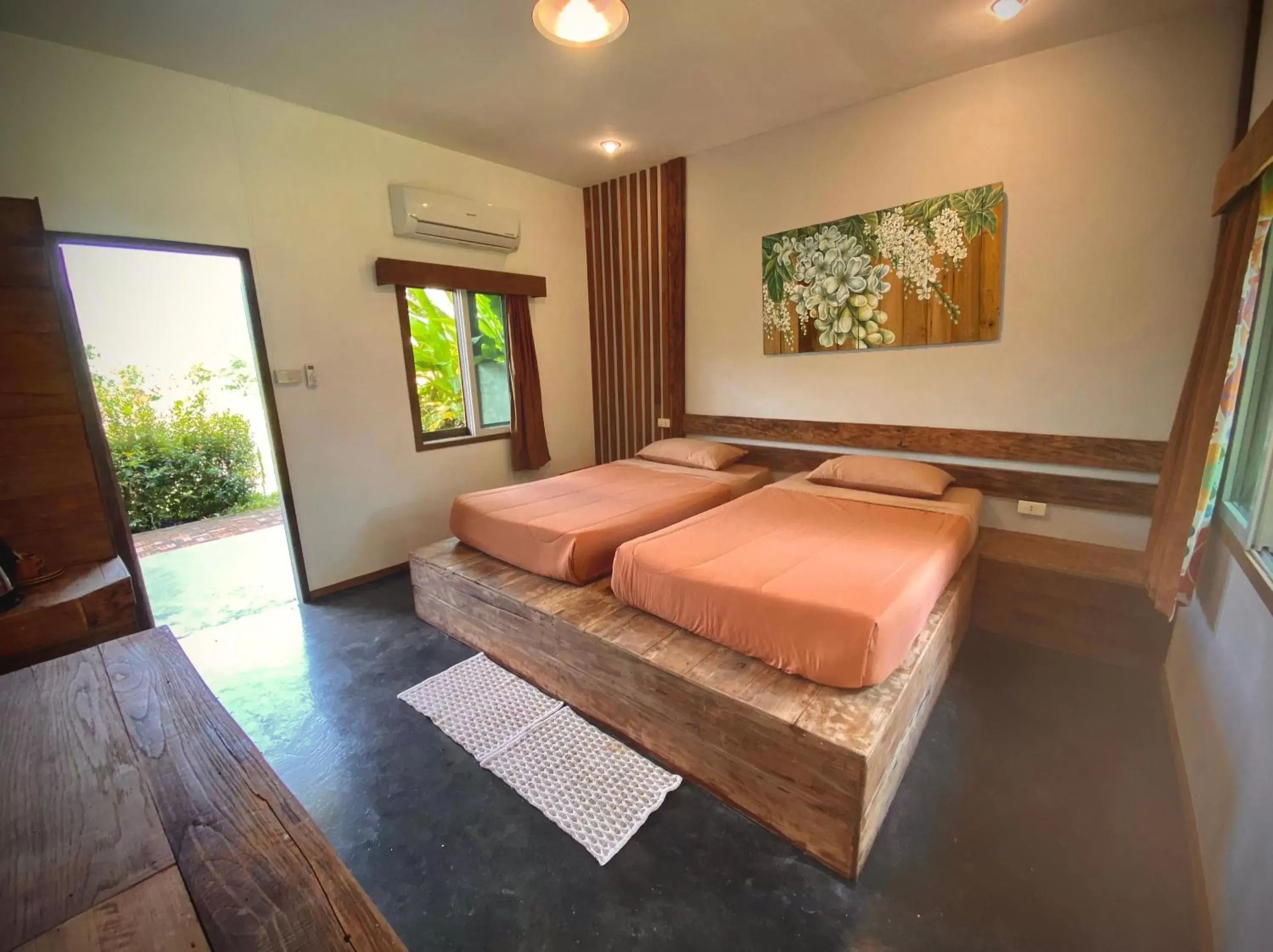 Bathroom, Bed in Kirina Wellness in the Valley