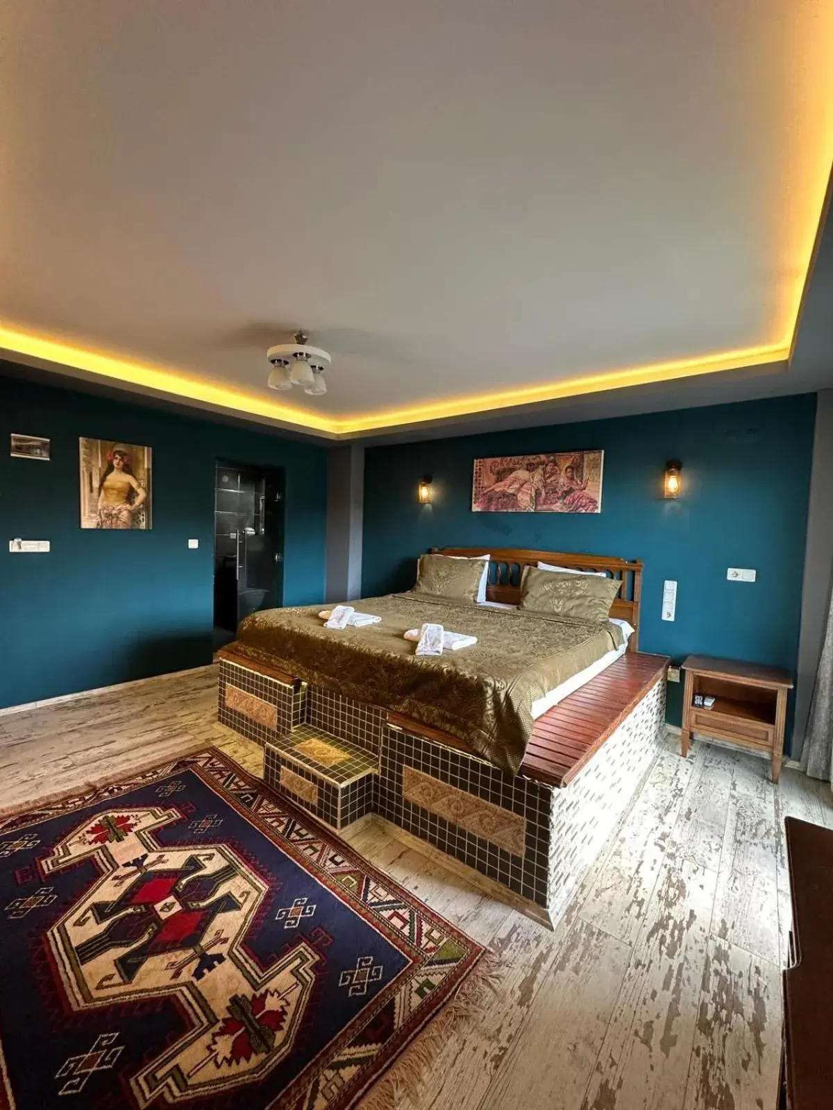 Bed in Rebetika Hotel