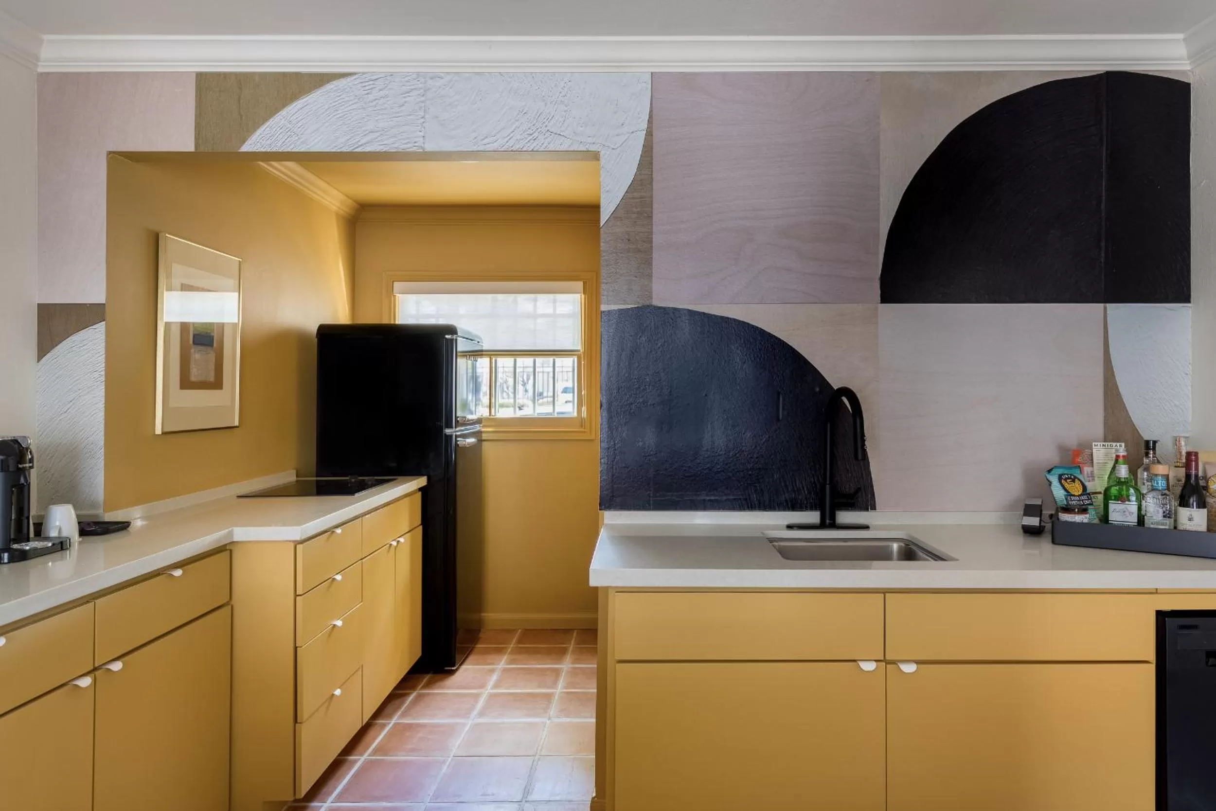 kitchen in La Colombe d'Or Hotel