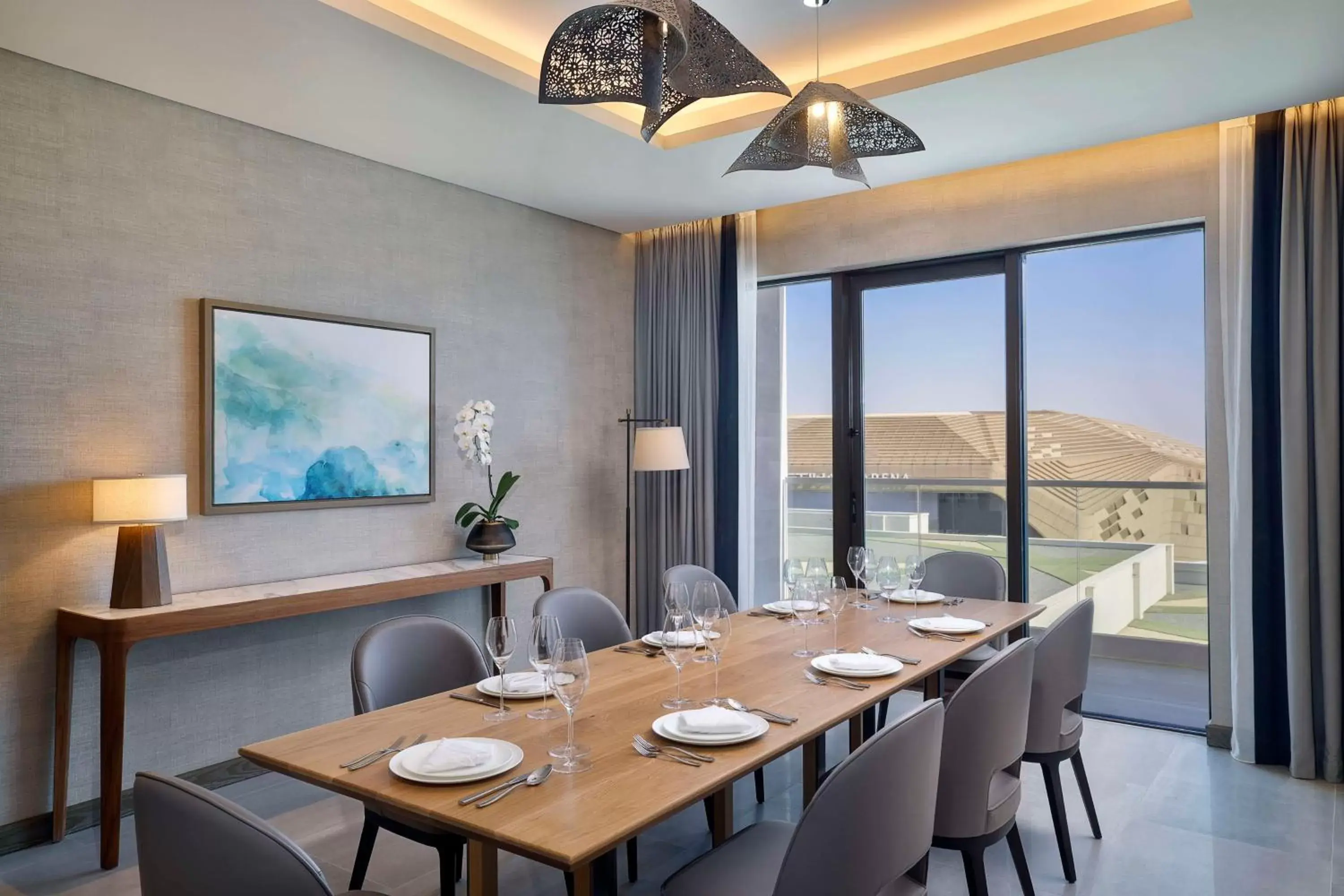 Living room, Restaurant/Places to Eat in Hilton Abu Dhabi Yas Island