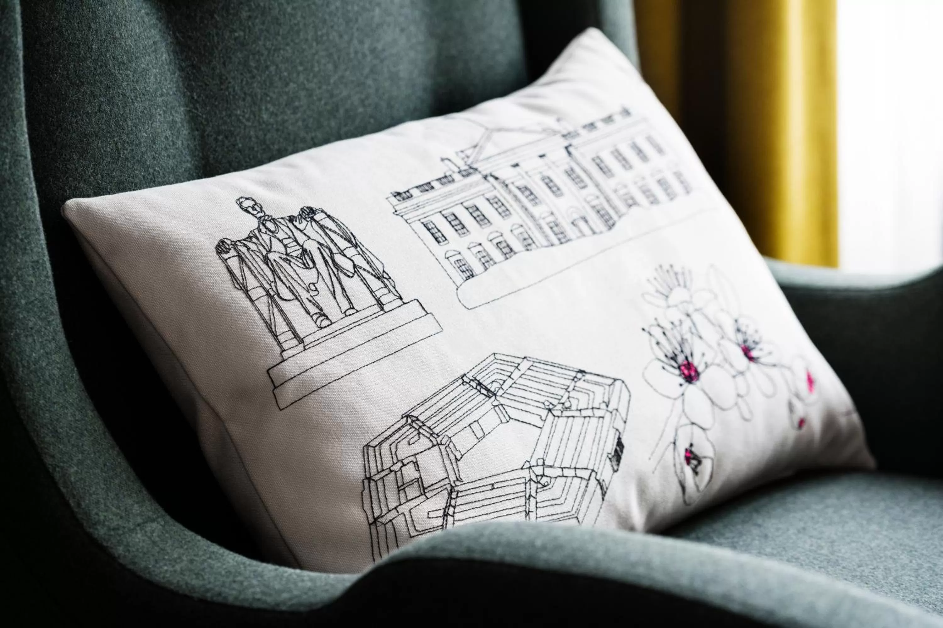 Decorative detail in The Darcy Hotel, Washington DC