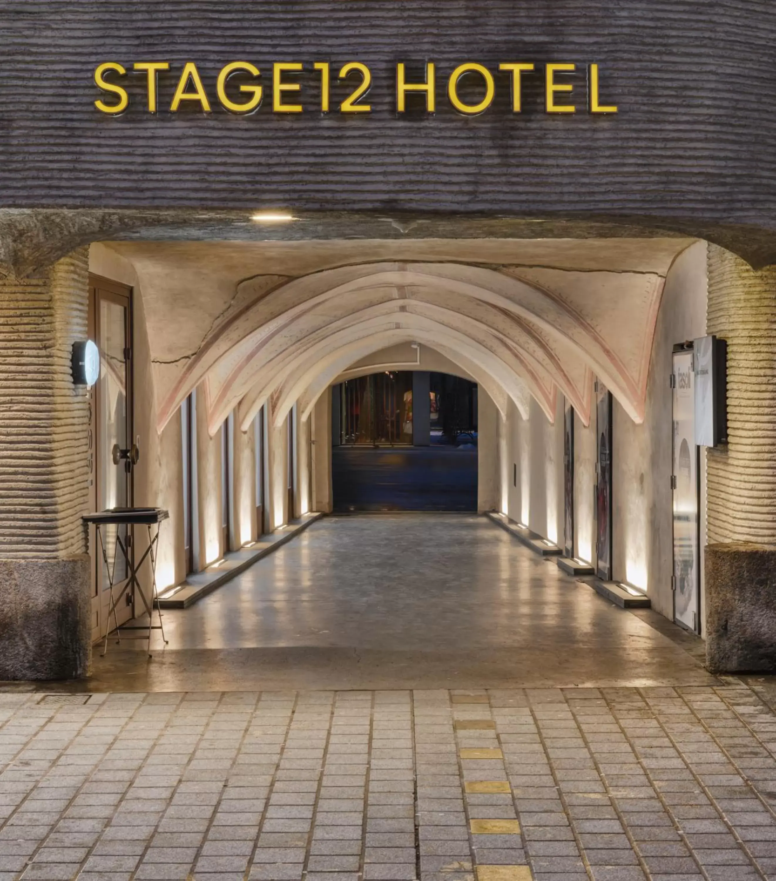 Facade/entrance in STAGE 12 Hotel by Penz