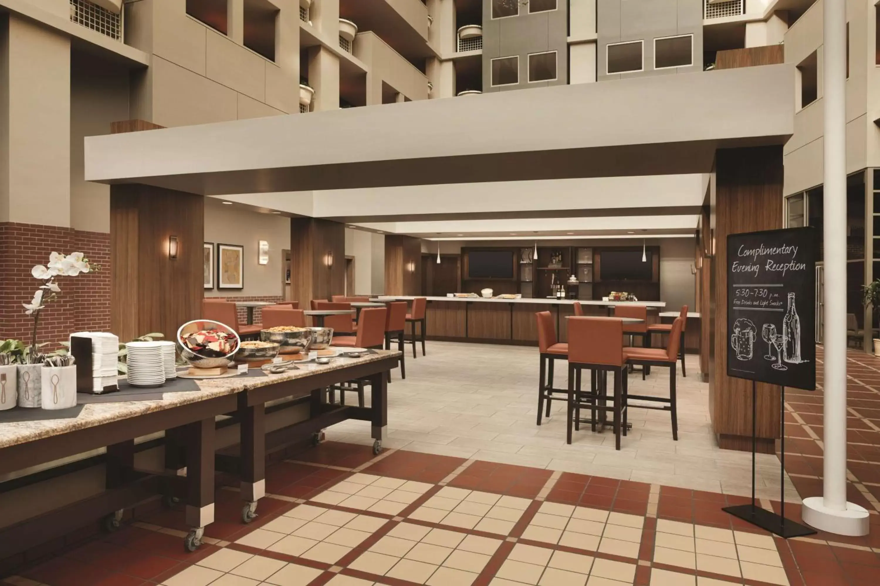 Lobby or reception, Restaurant/Places to Eat in Embassy Suites by Hilton Atlanta at Centennial Olympic Park