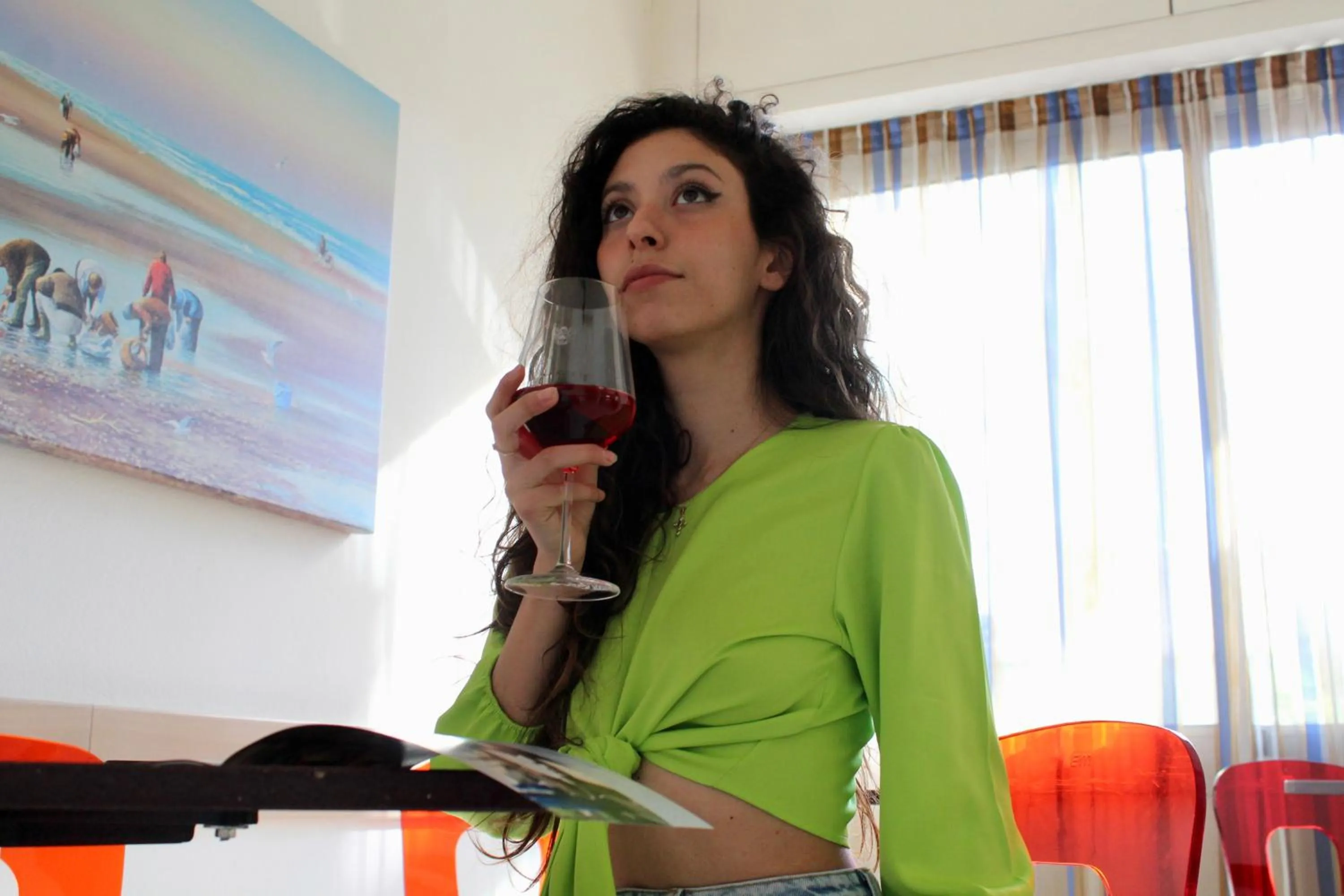 Communal lounge/ TV room in Hotel Adigrat