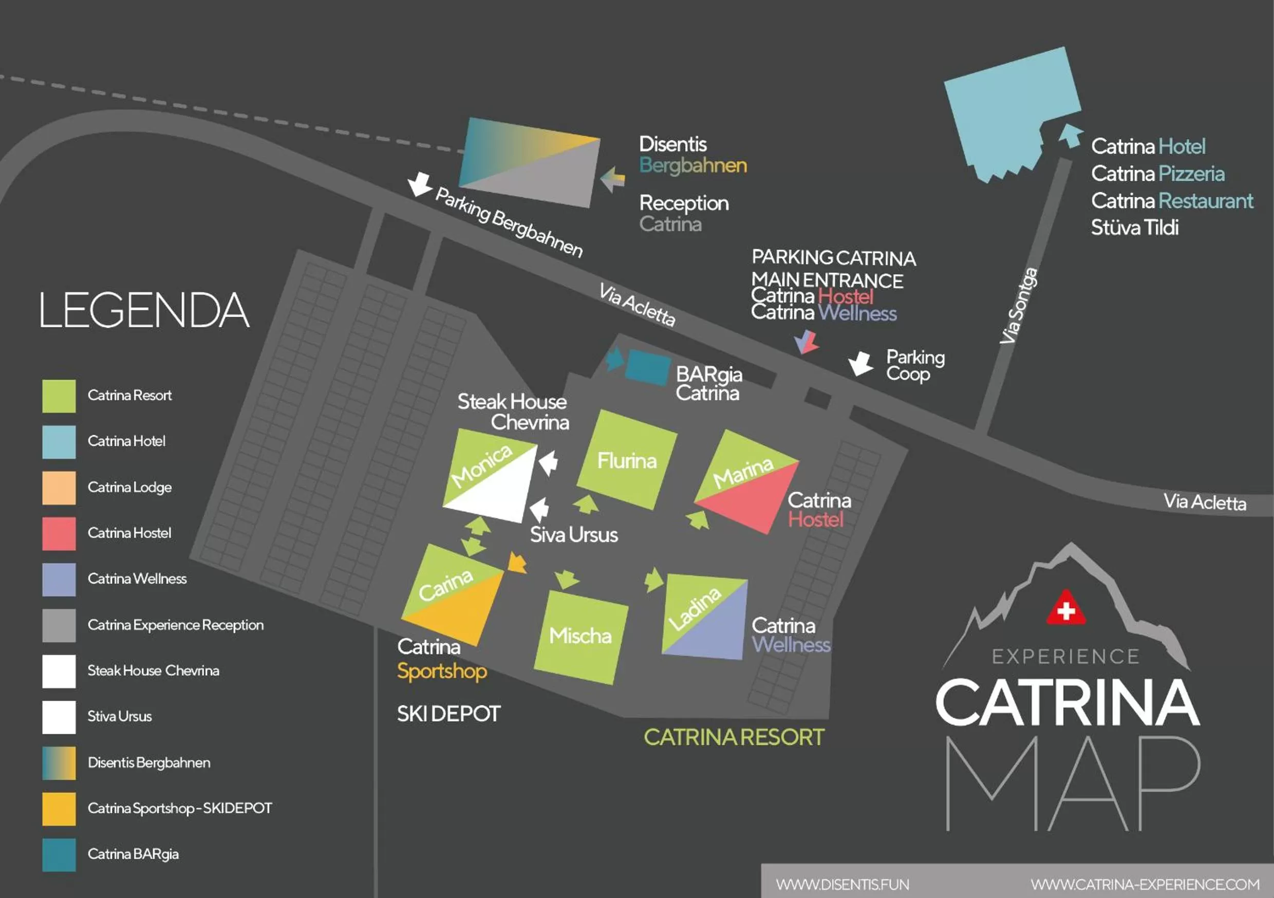 Area and facilities in Catrina Hotel