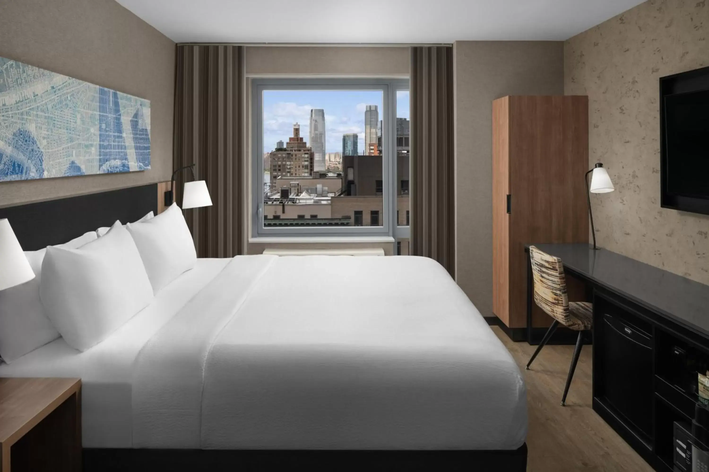 Photo of the whole room, Bed in Courtyard by Marriott New York World Trade Center Area