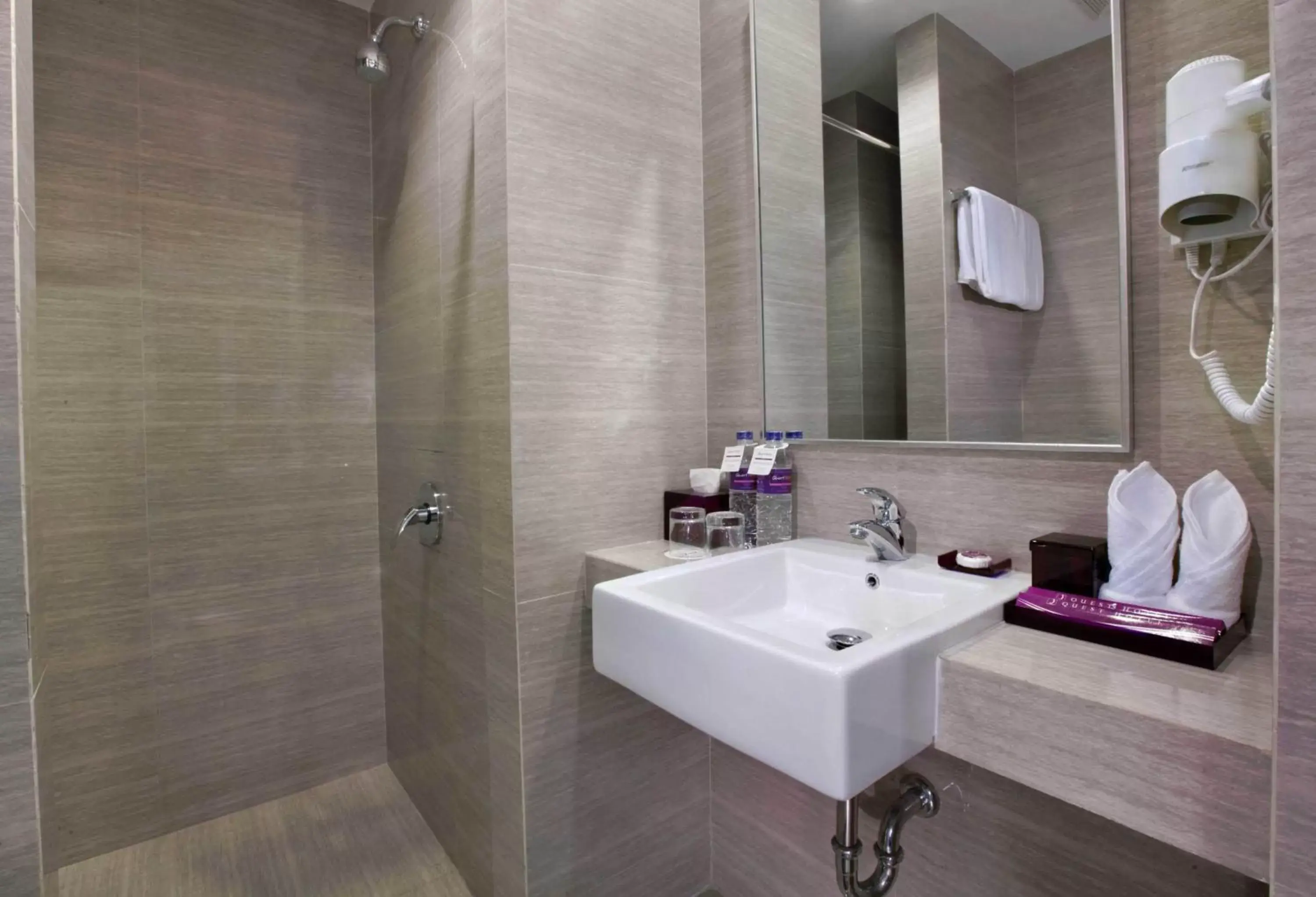 Shower, Bathroom in Quest Hotel Balikpapan by ASTON
