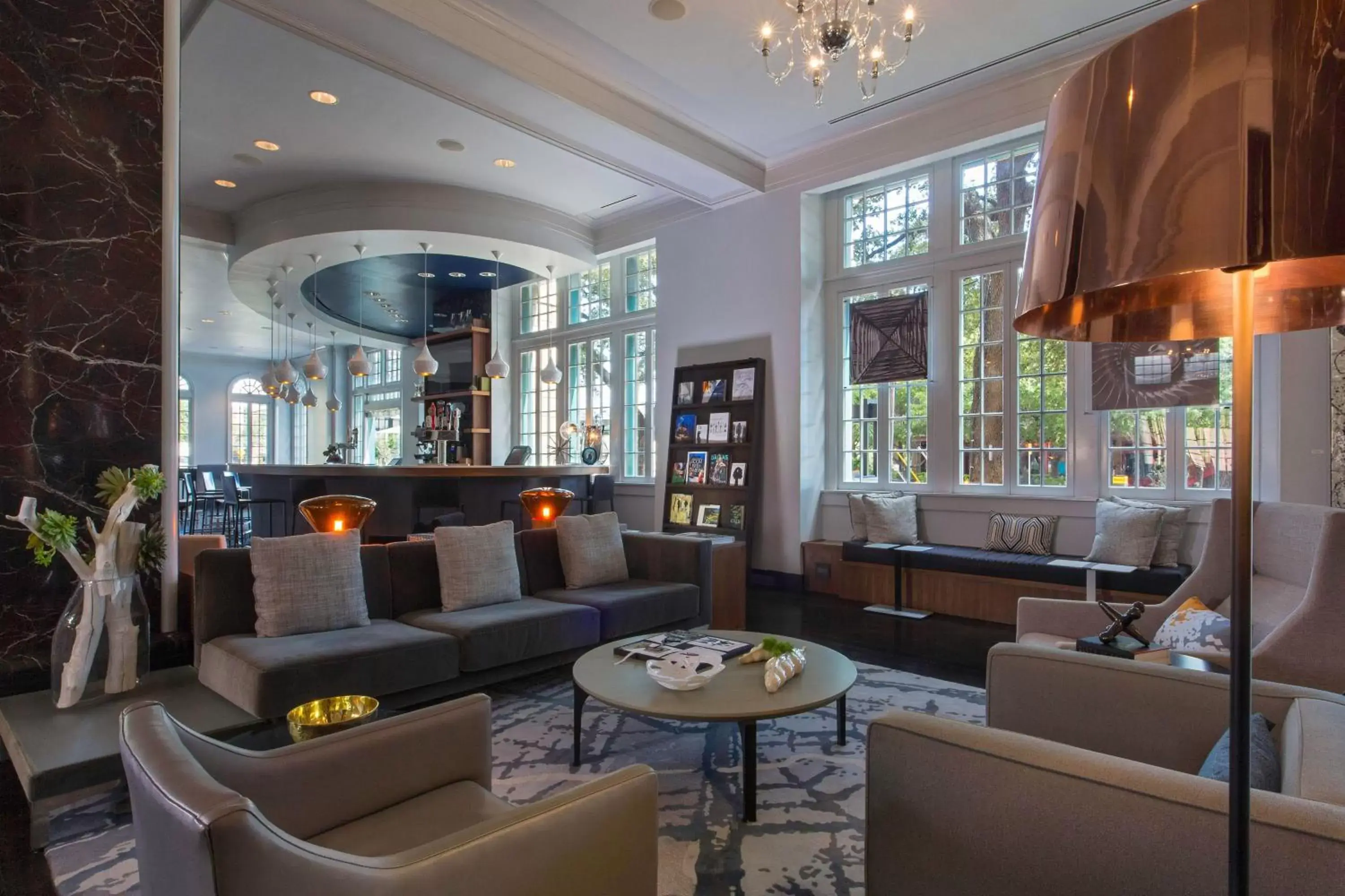 Lobby or reception, Lounge/Bar in Le Meridien Dallas, The Stoneleigh