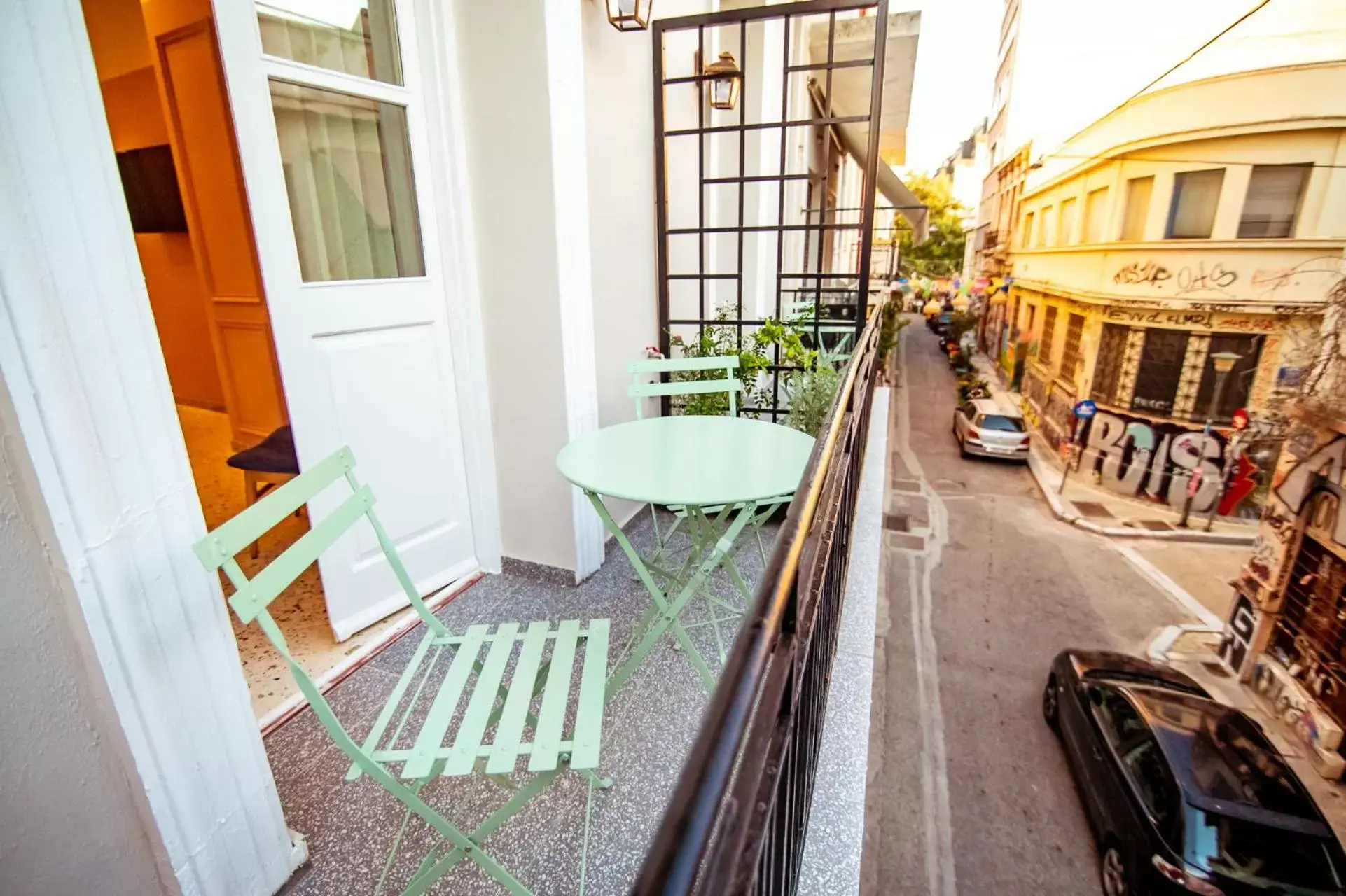 Balcony/Terrace in A-13 Belle Athenes - Luxury Rooms at Monastiraki Railway Station
