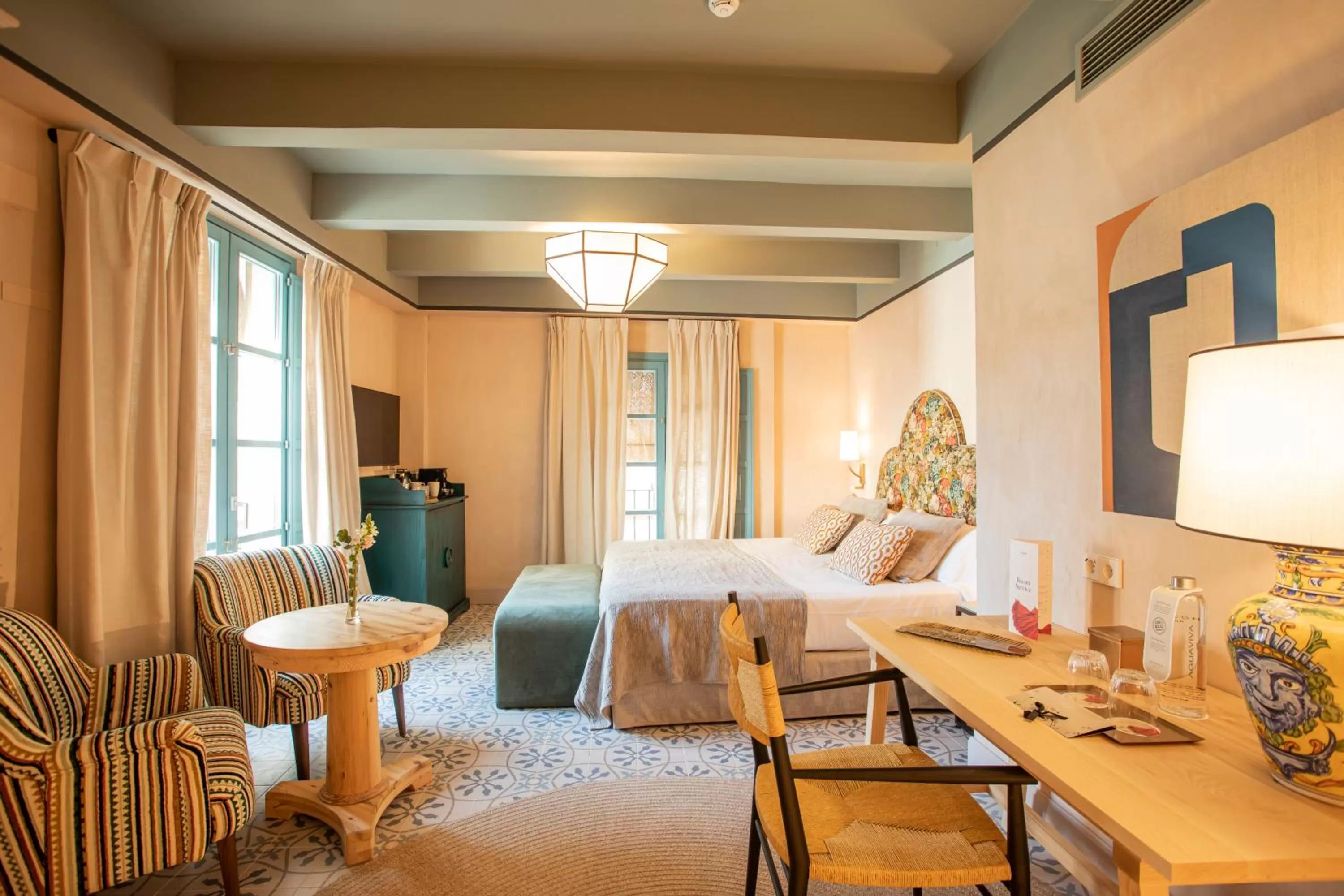 Photo of the whole room, Bed in Hospes Las Casas del Rey de Baeza, a Member of Design Hotels