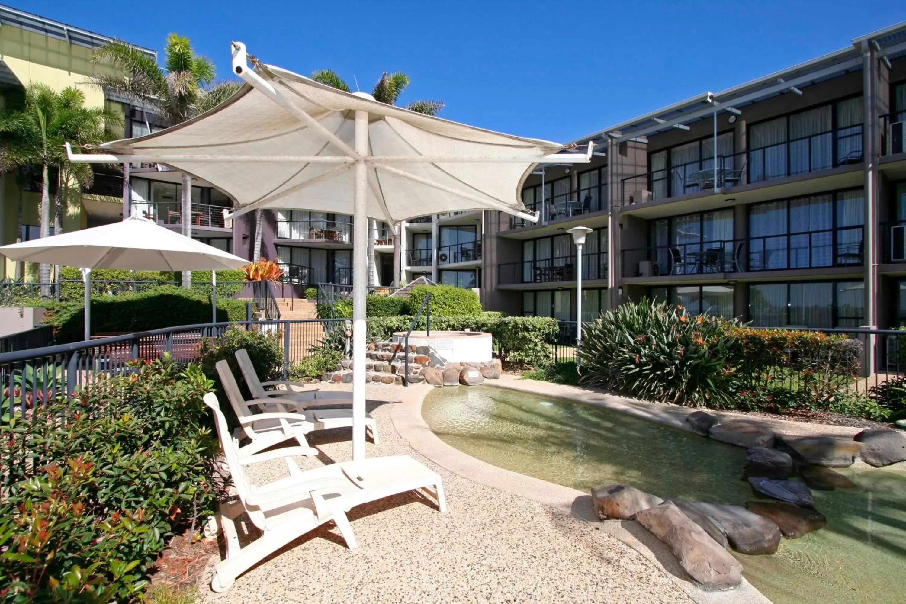 Property building, Swimming Pool in The Beach Retreat Coolum