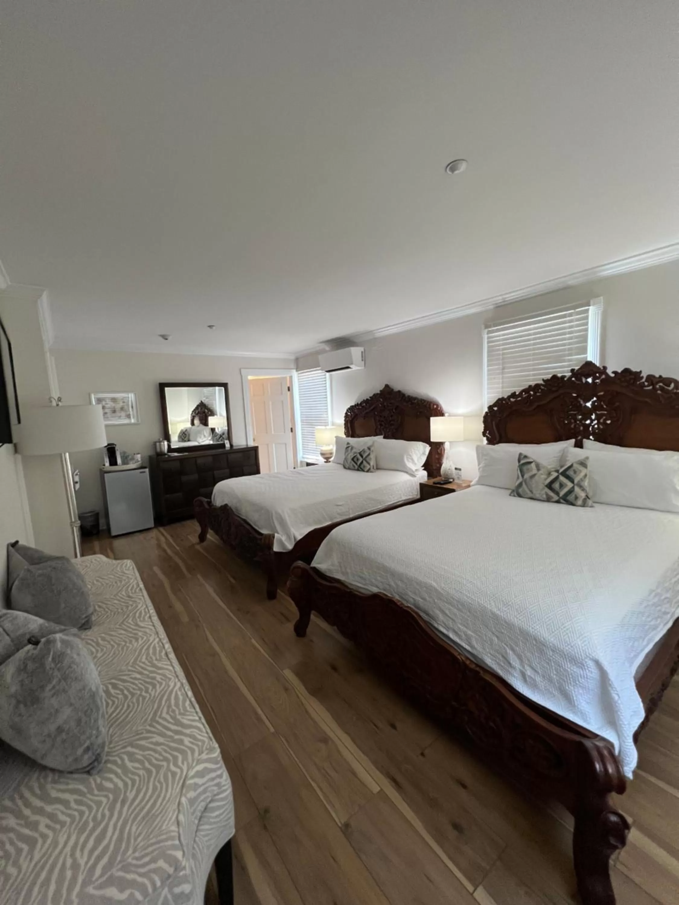 Bed in Elaine's Cape May Boutique Hotel