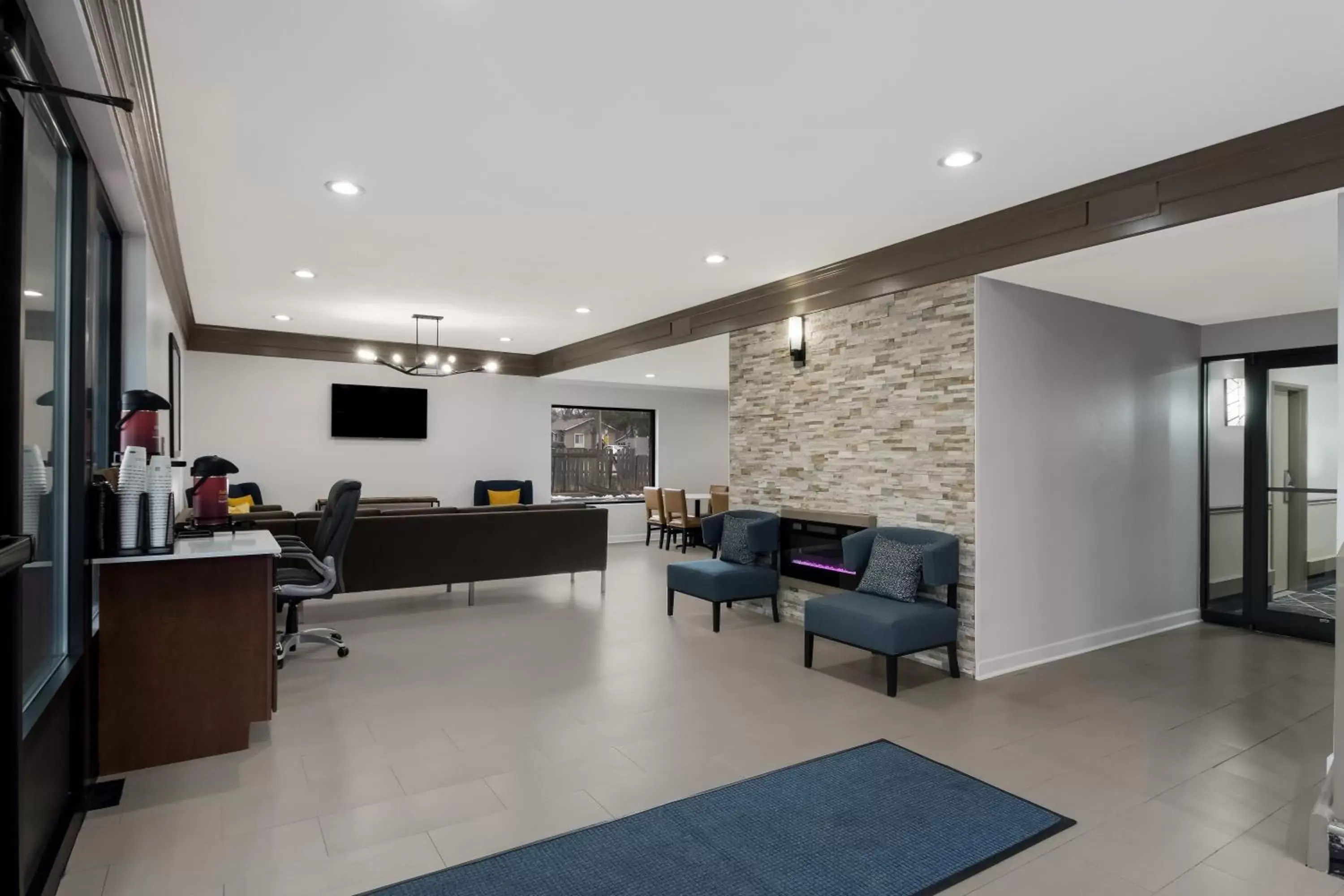 Lobby or reception in Quality Inn South Bend near Notre Dame Lobby or reception in Quality Inn South Bend near Notre Dame