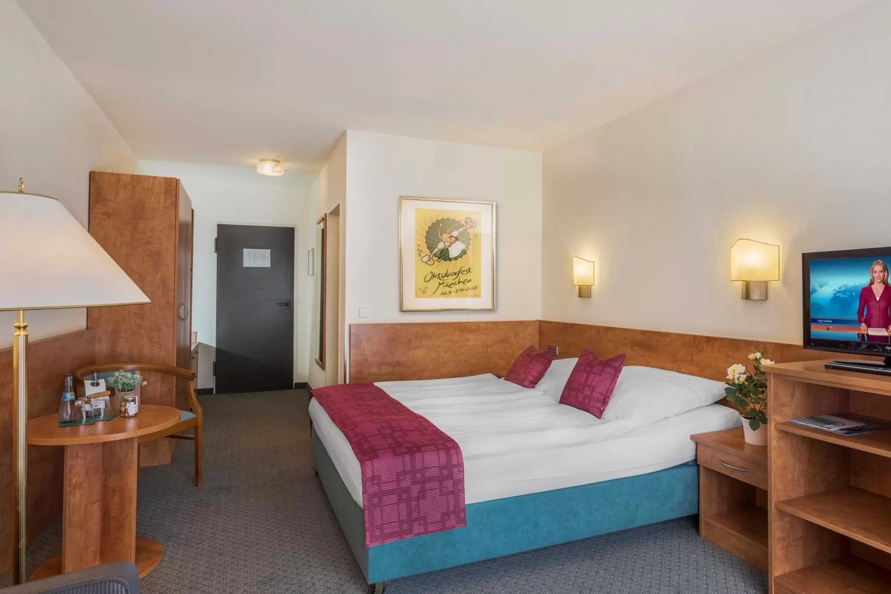 TV and multimedia, Bed in Hotel Am Moosfeld