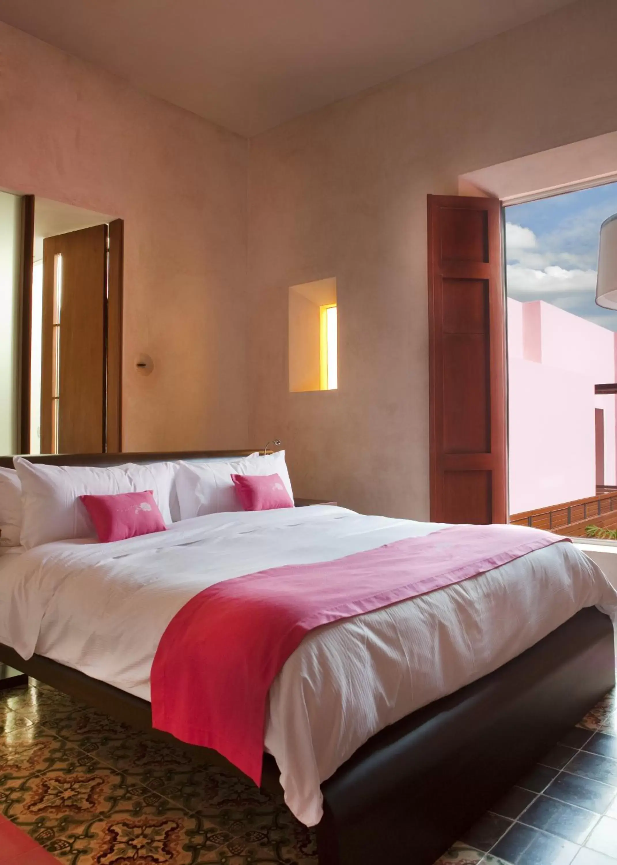 Bed in Rosas & Xocolate Boutique Hotel and Spa Merida, a Member of Design Hotels