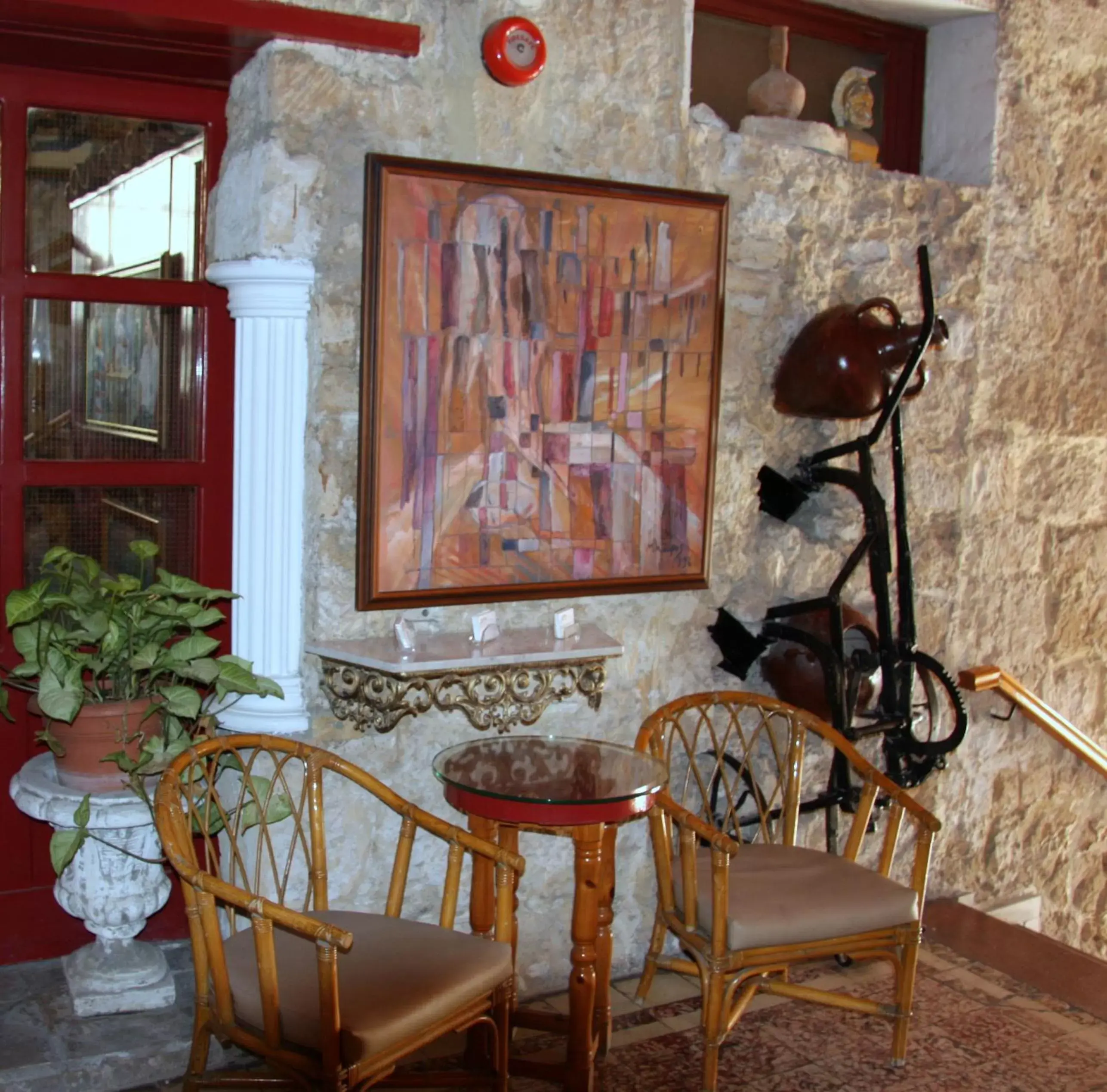 Lobby or reception, Seating Area in Kiniras Traditional Hotel & Restaurant