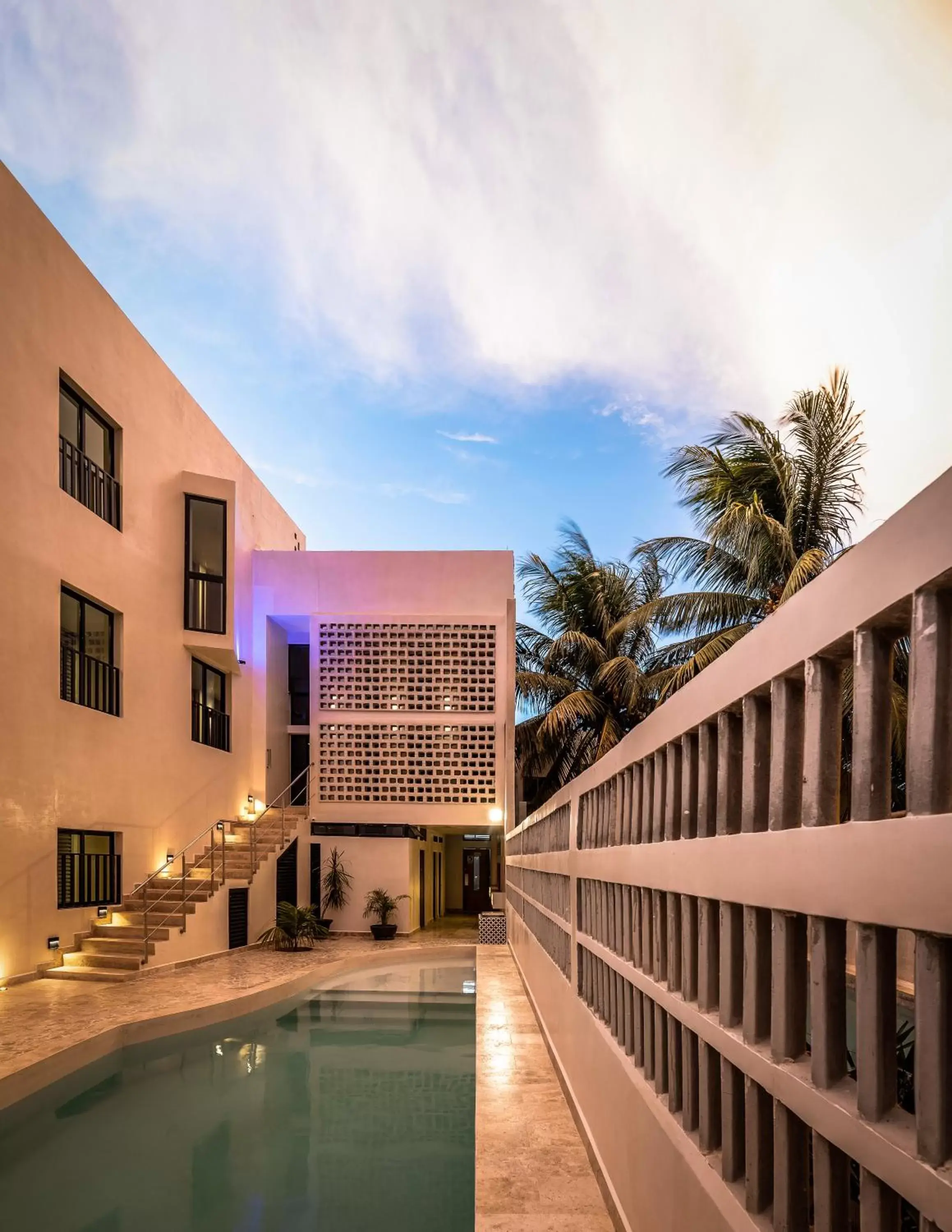 Swimming Pool in La Casona de Sisal Hotel