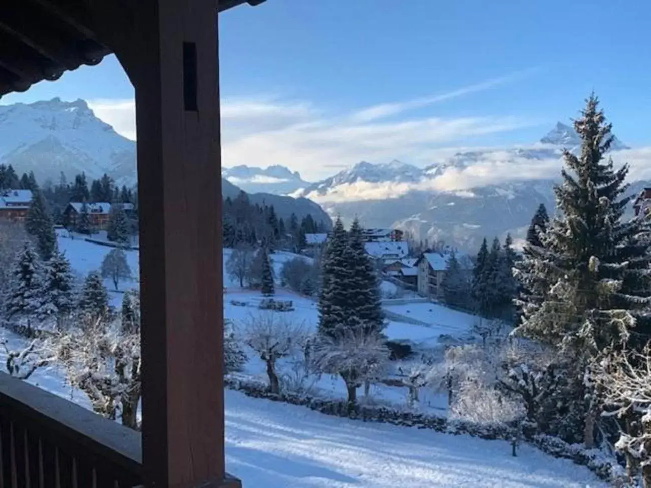 Winter in Villars Lodge