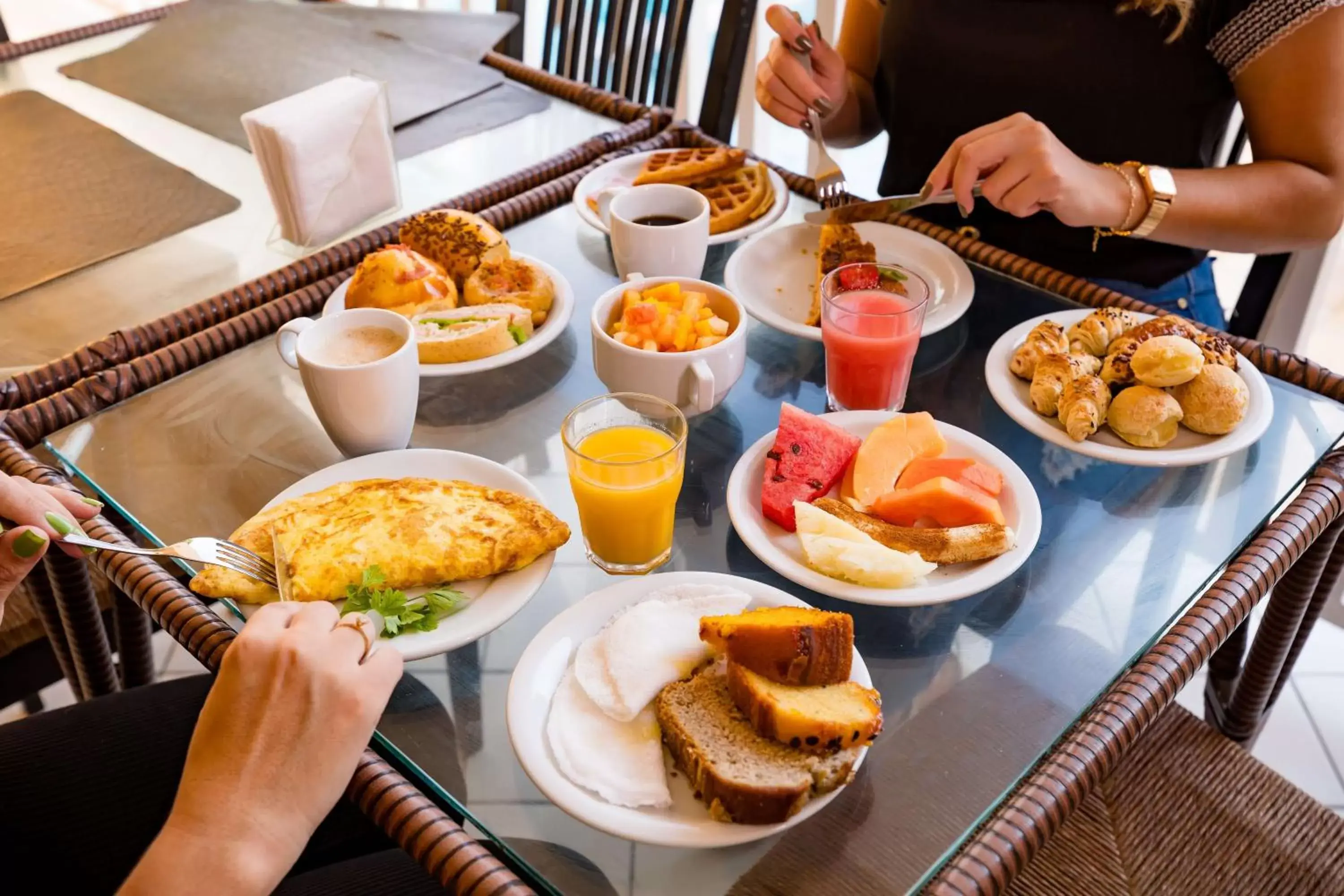 Breakfast in El Aram Ponta Negra Breakfast in El Aram Ponta Negra