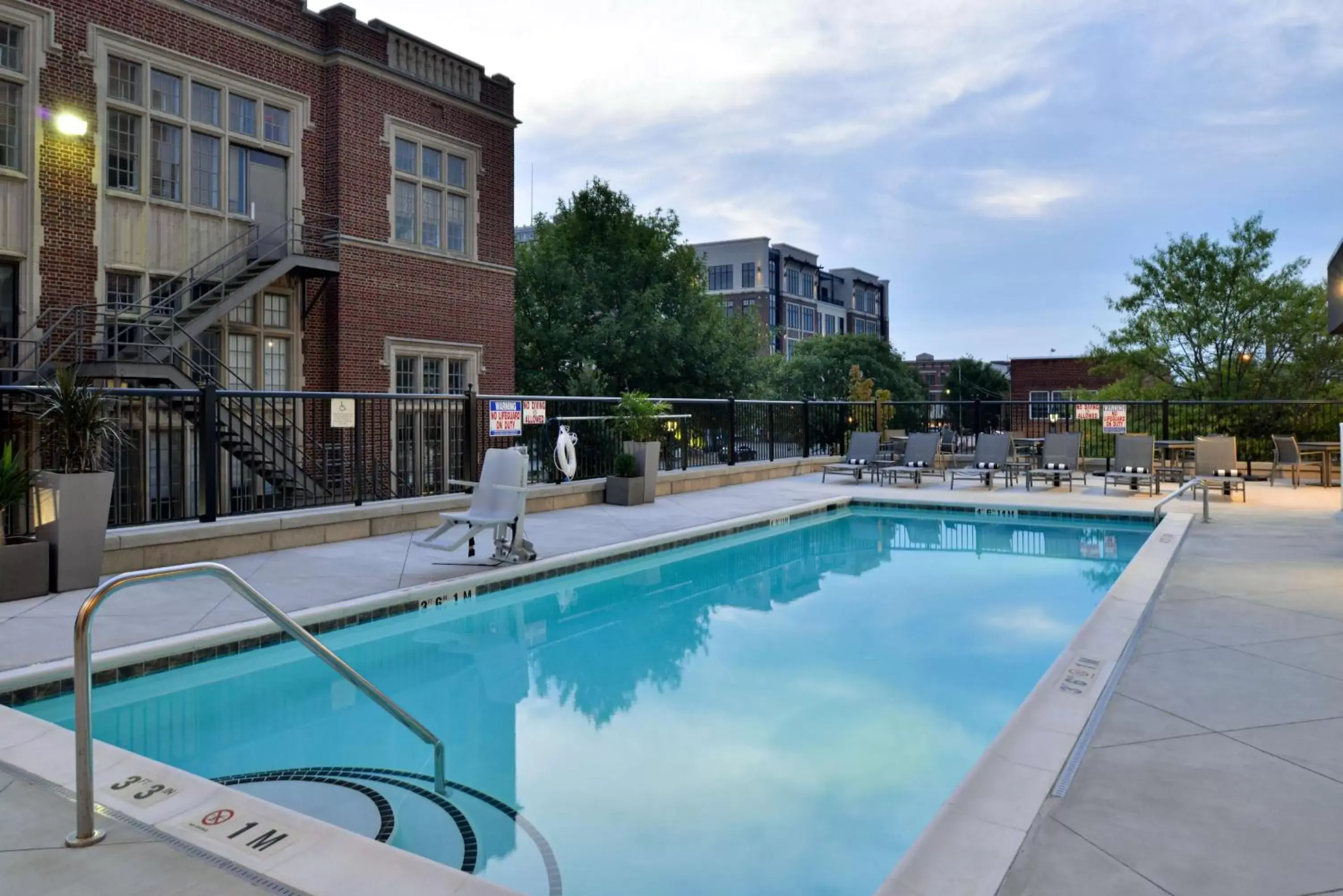 Pool view, Swimming Pool in Hampton Inn & Suites Greensboro Downtown, Nc