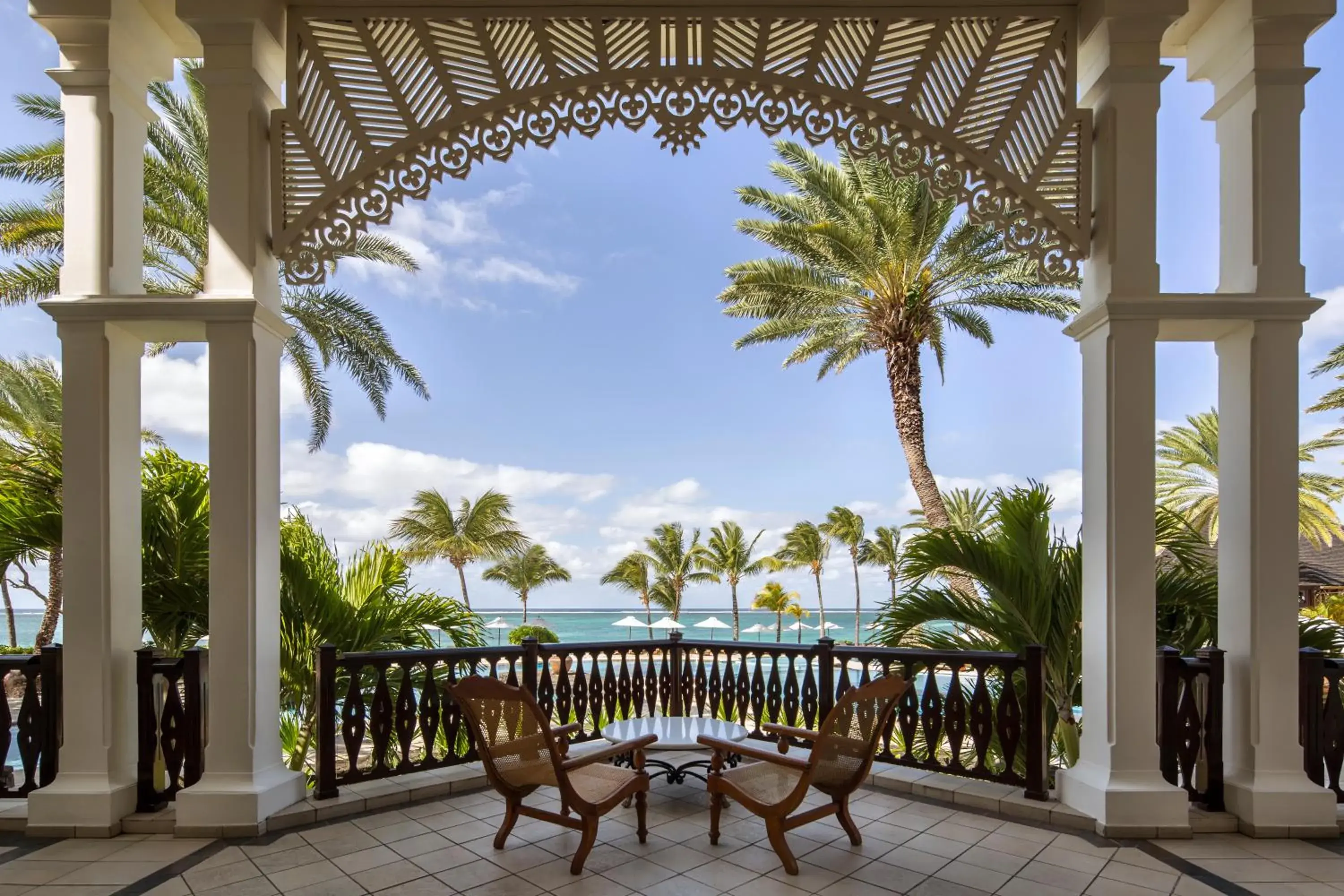 Patio in The Residence Mauritius