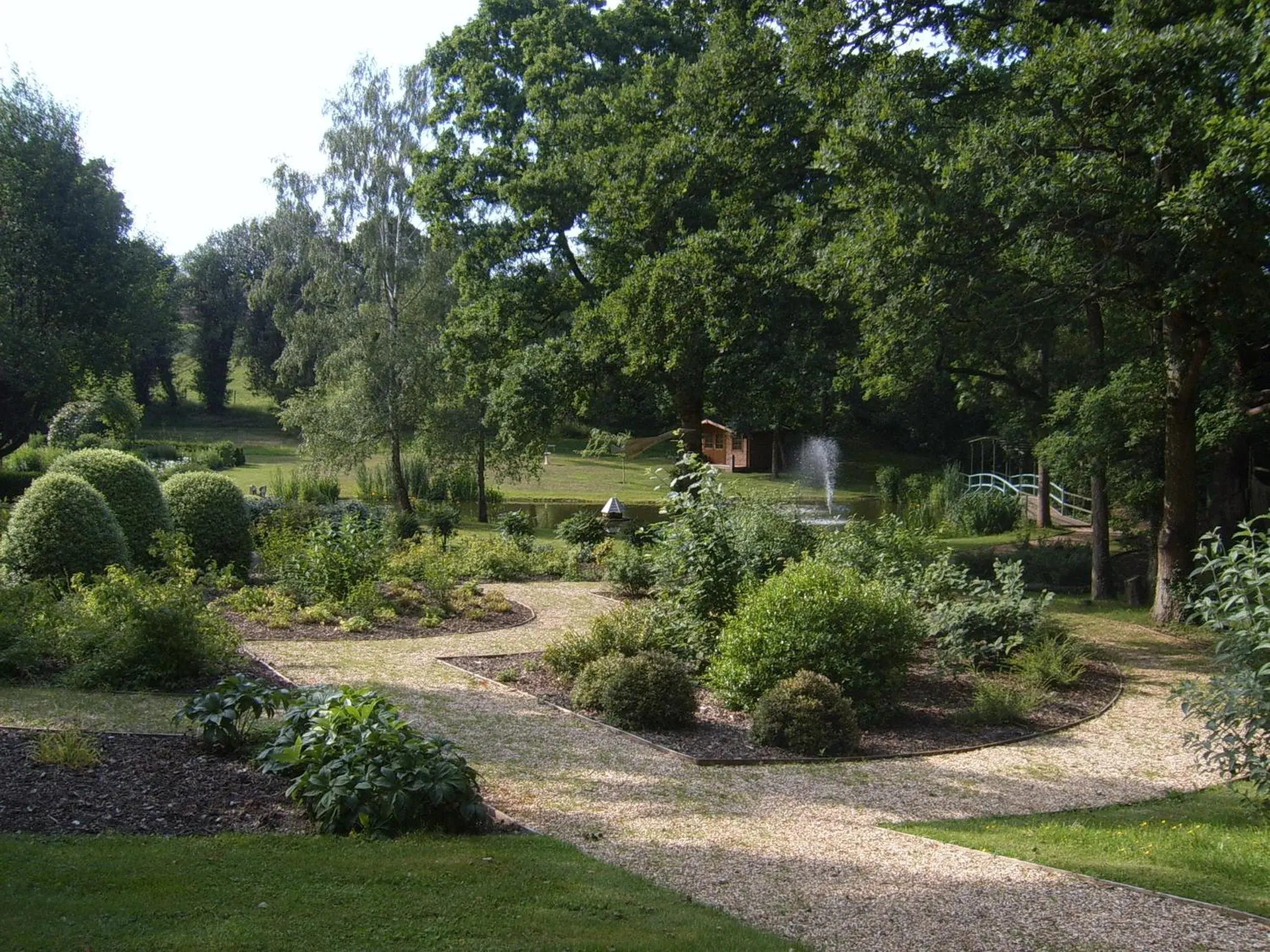 Garden in Passford House Hotel