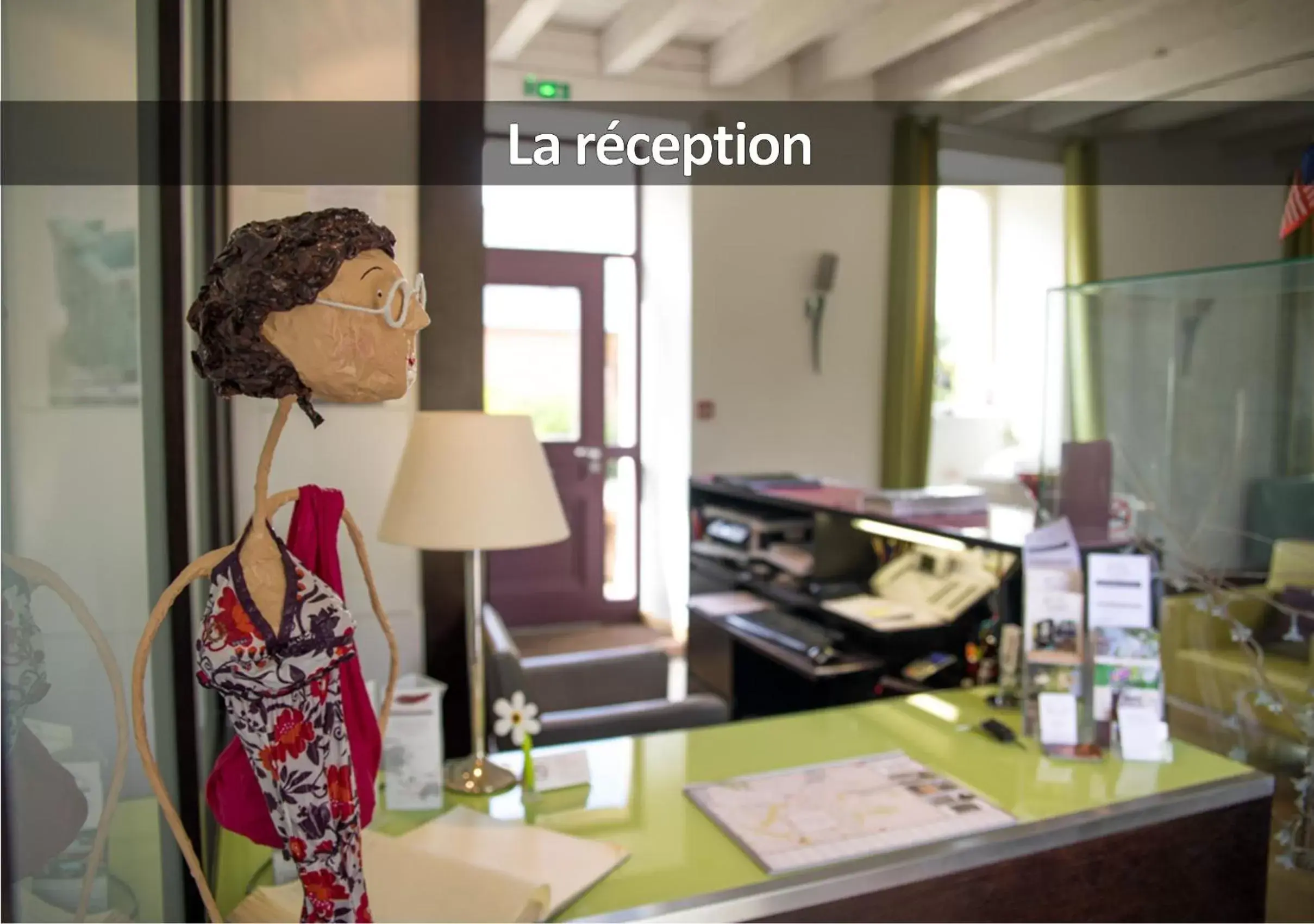 Lobby or reception in Hôtel La Ferme de Bourran