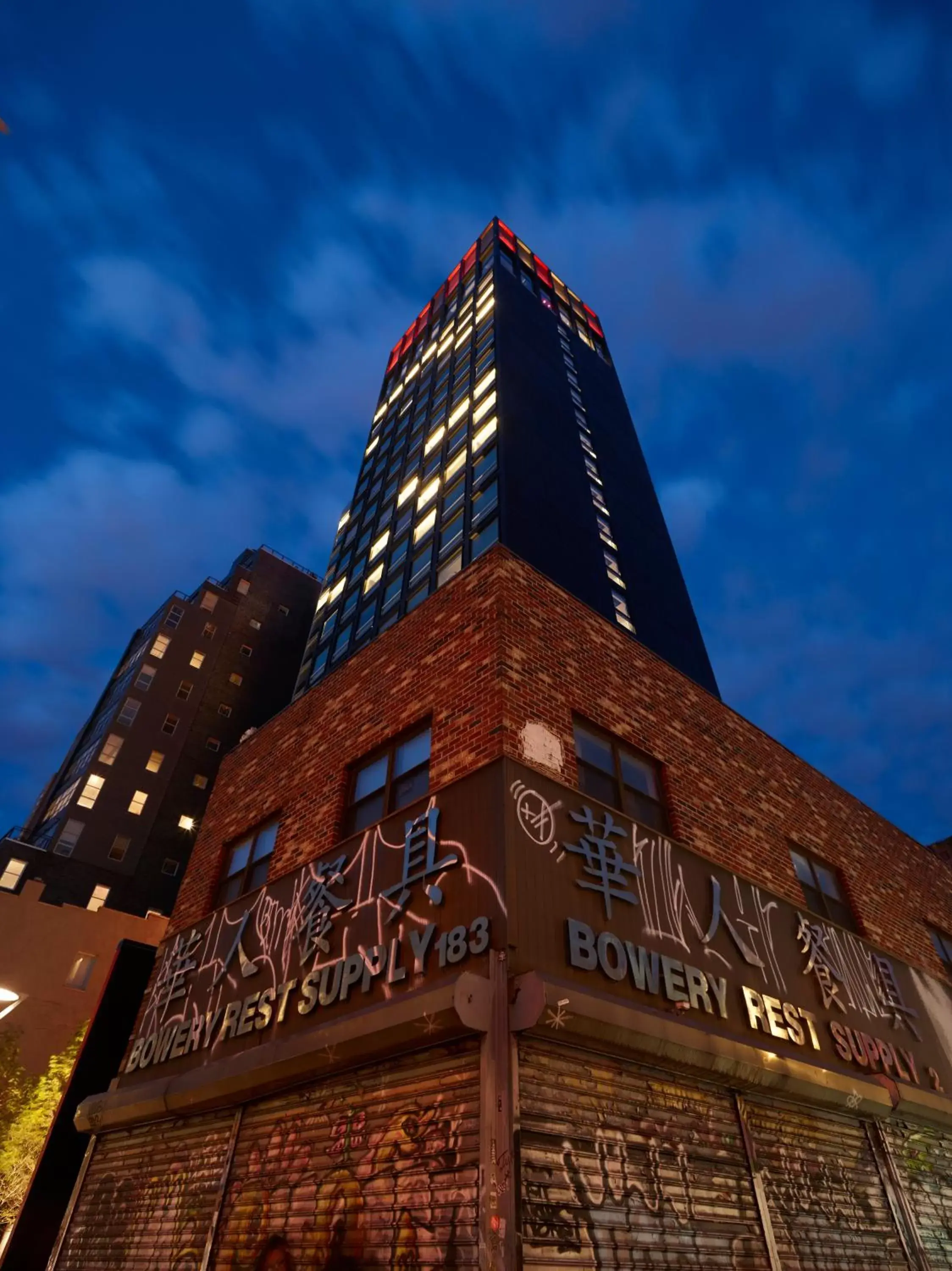 Property building in citizenM New York Bowery Property building in citizenM New York Bowery