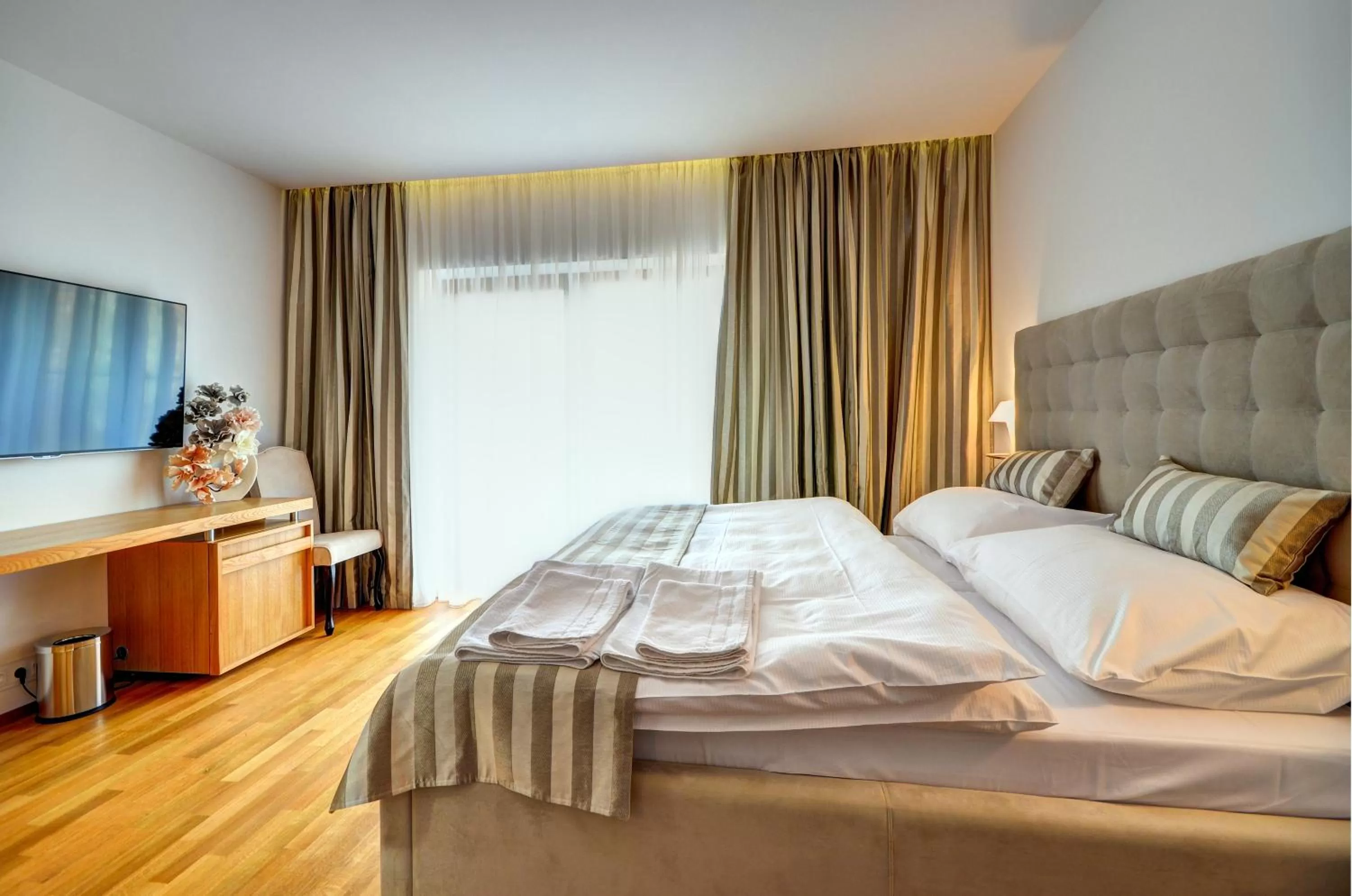 Bedroom, Bed in hotel Chmelnice