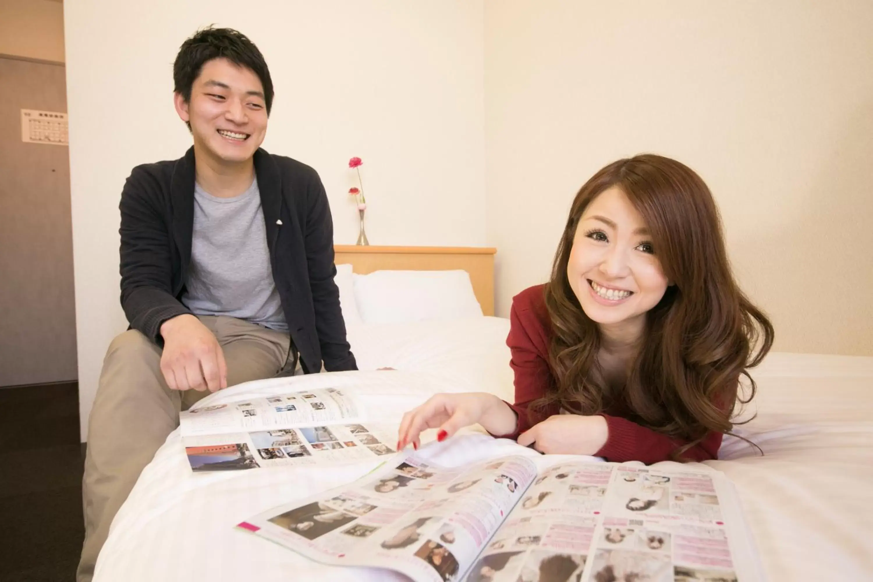 Bed in Heiwadai Hotel Tenjin Bed in Heiwadai Hotel Tenjin